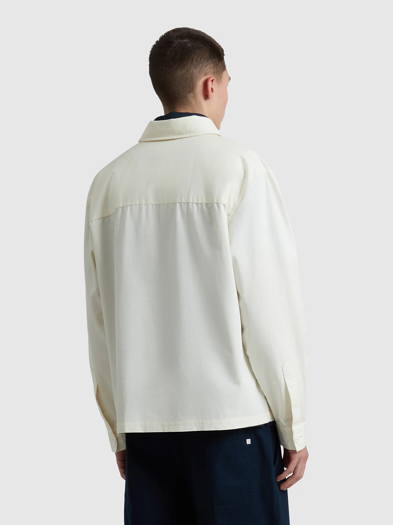 Aiden Overshirt In Ecru - Image 3