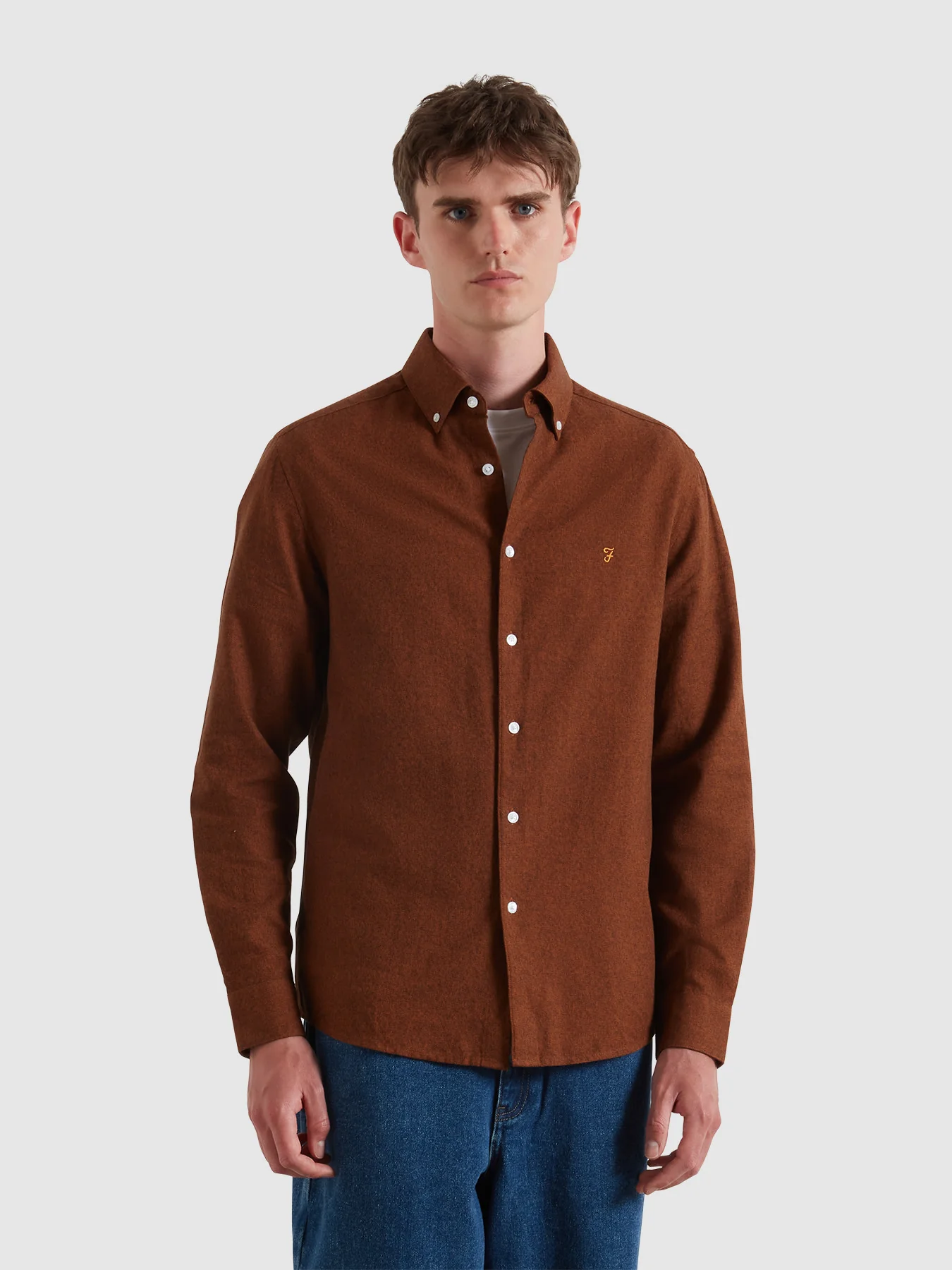 Ali Shirt In Burnt Ochre
