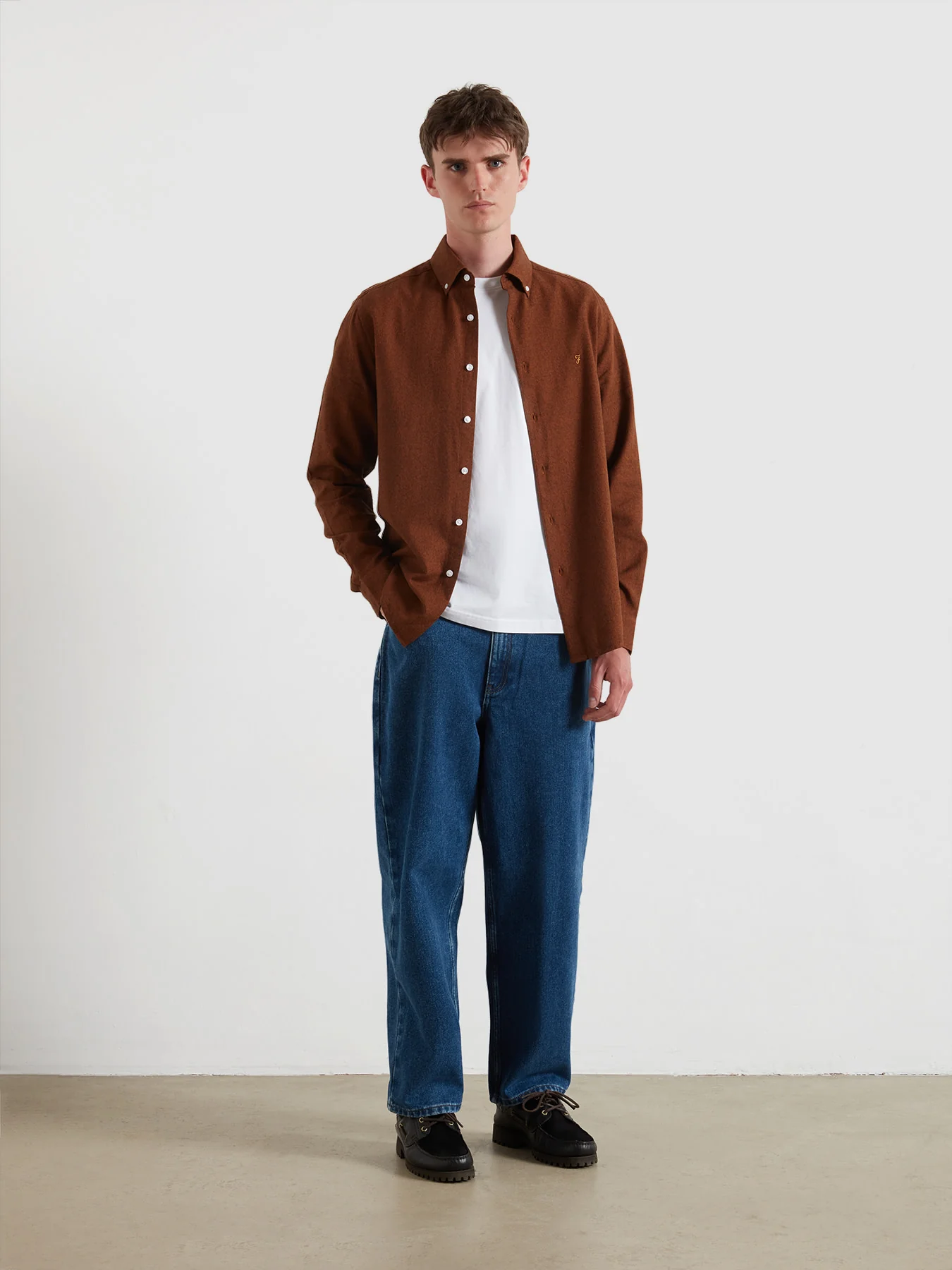 Ali Shirt In Burnt Ochre - Image 2
