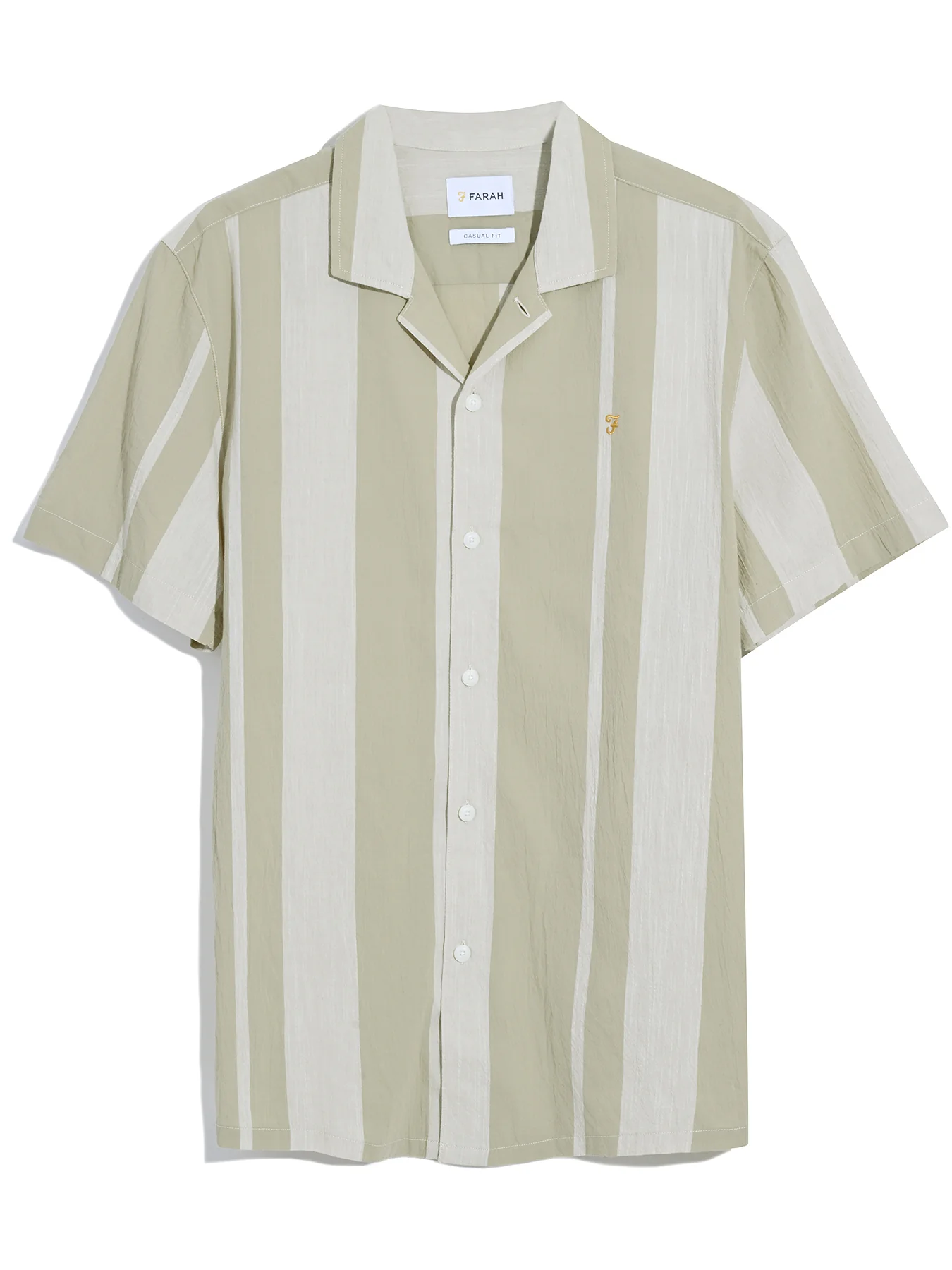 Alston Short Sleeve Stripe Shirt In Hazelnut - Image 5