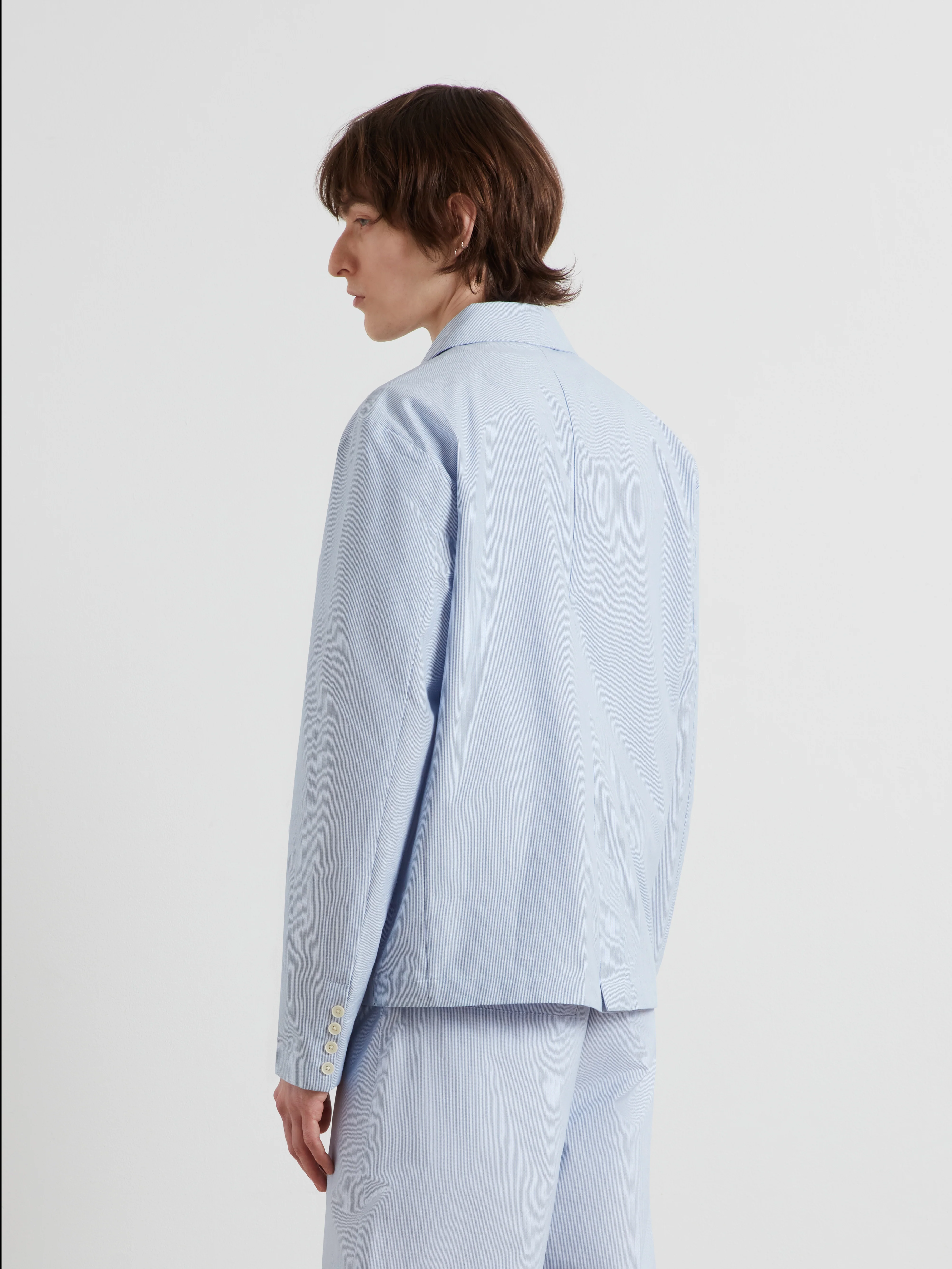Biggs Archive Blazer In Sky Blue - Image 3