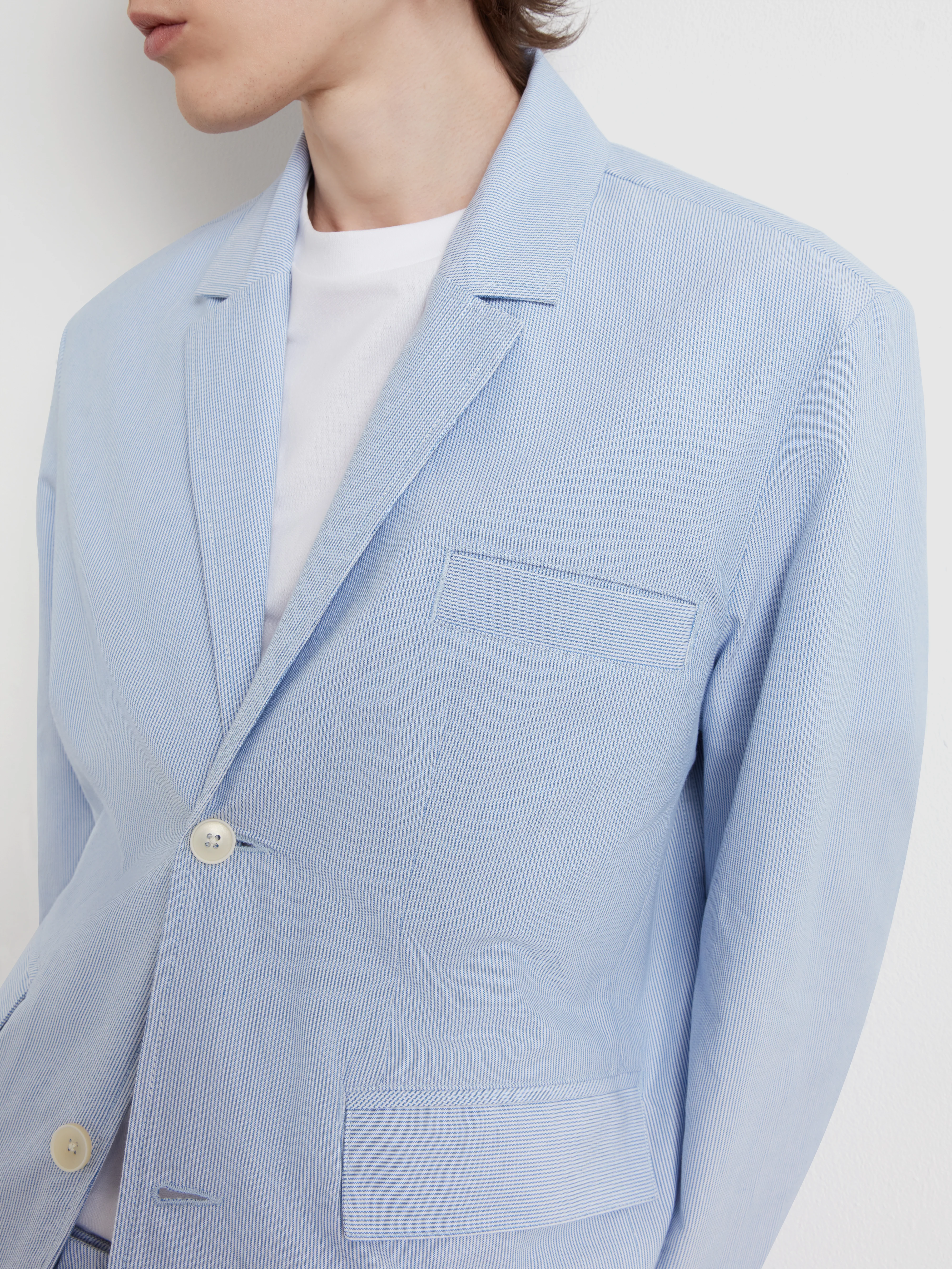 Biggs Archive Blazer In Sky Blue - Image 5