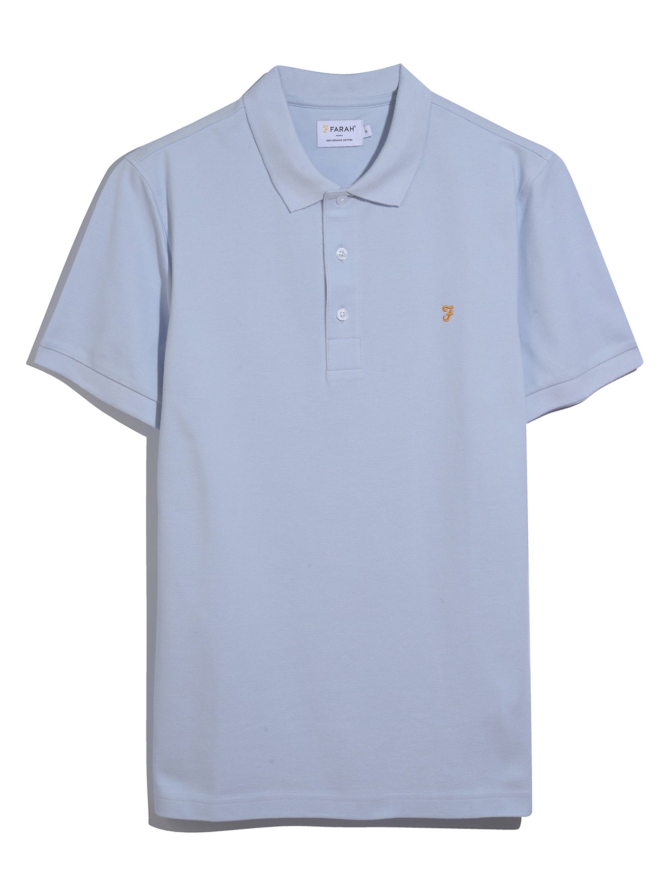 Blanes Organic Cotton Polo Shirt In Blue Nickle - Image 5