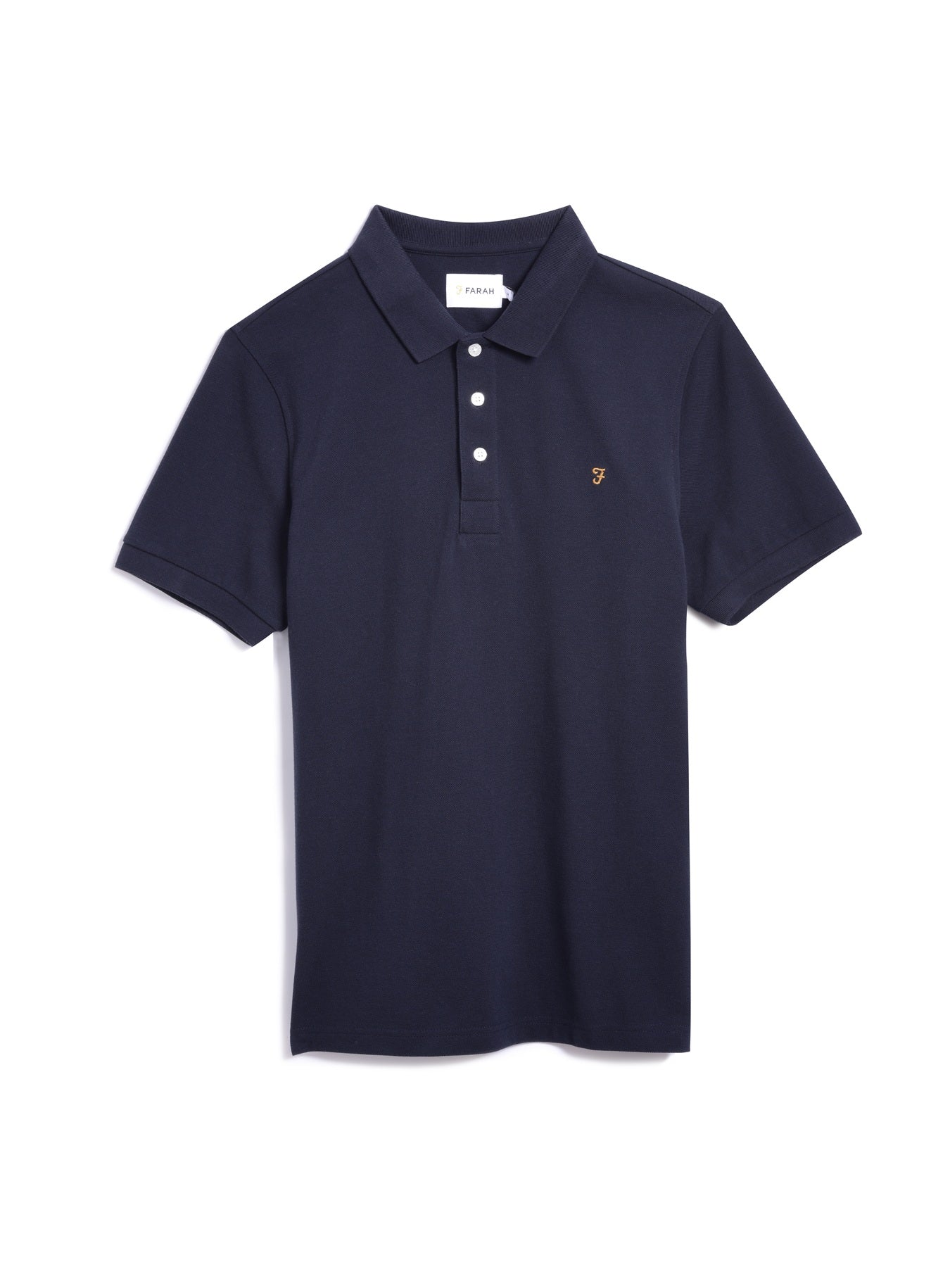 Blanes Organic Cotton Polo Shirt In True Navy - Image 5