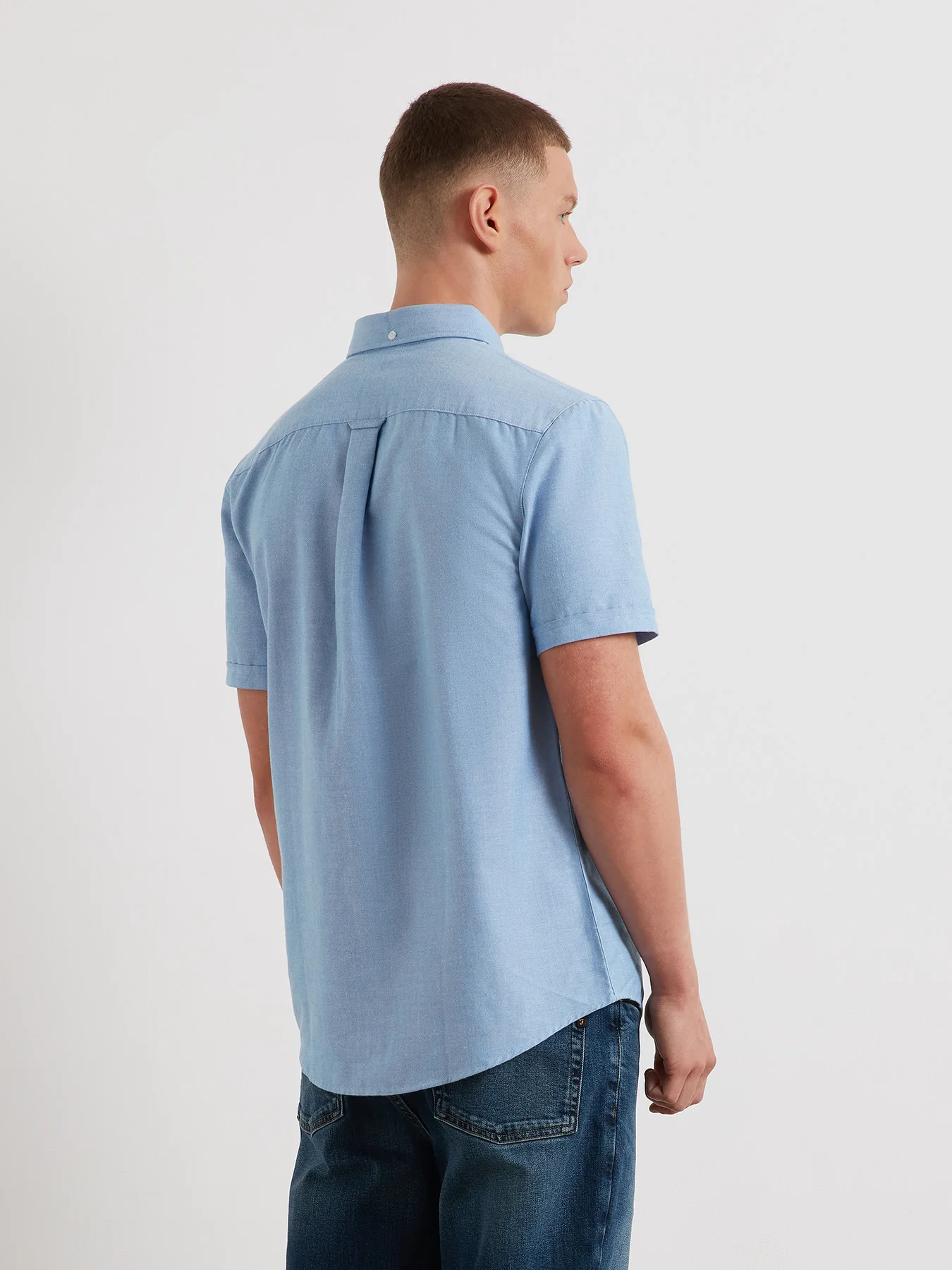 Boxworth Short Sleeve Shirt In Regatta Blue - Image 3