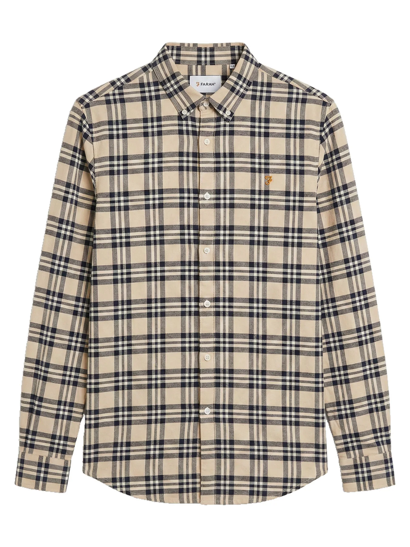 Brewer Check Oxford Shirt In Birch Grey - Image 5