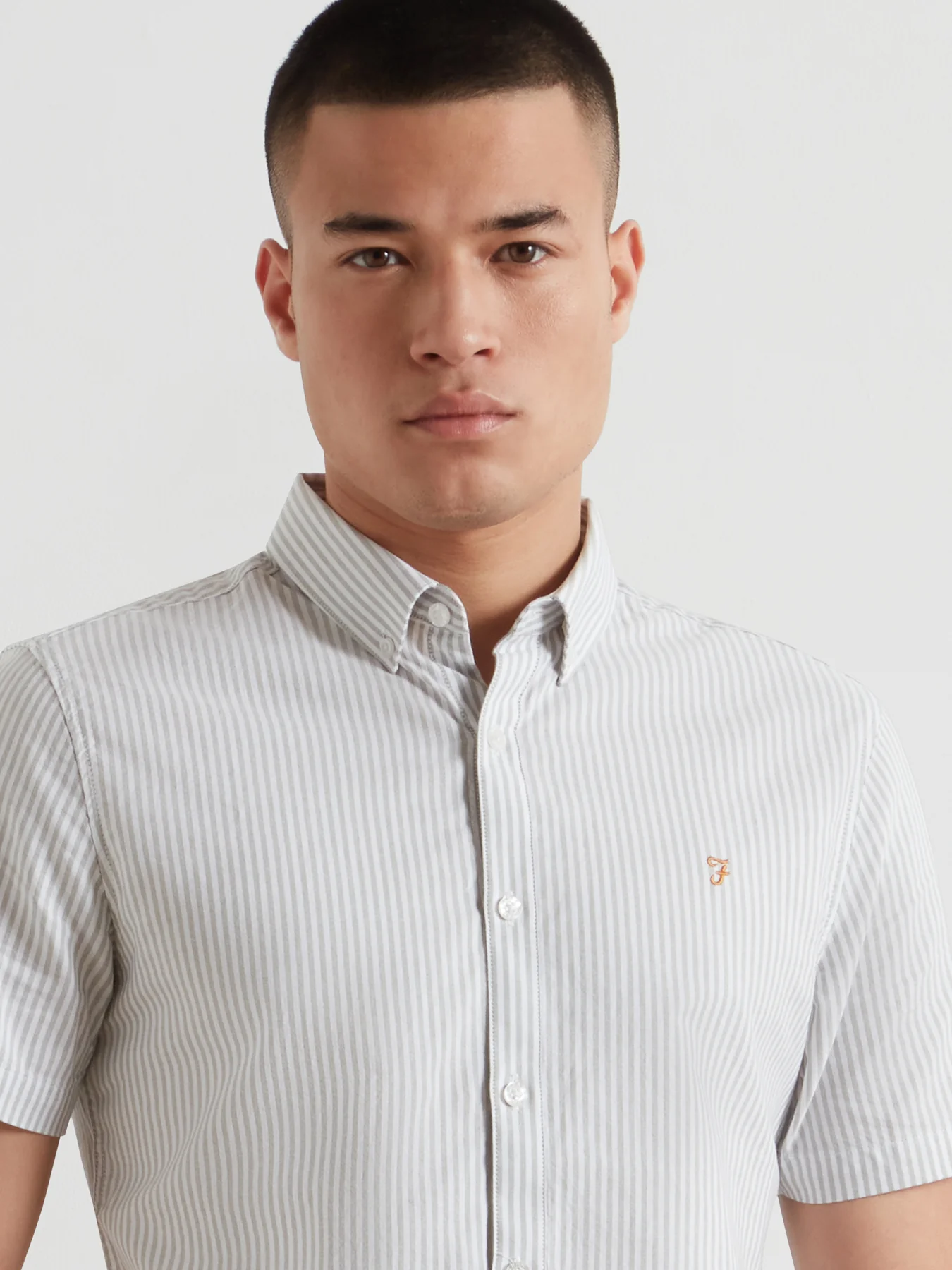 Brewer Stripe Short Sleeve Shirt In Balsam - Image 3