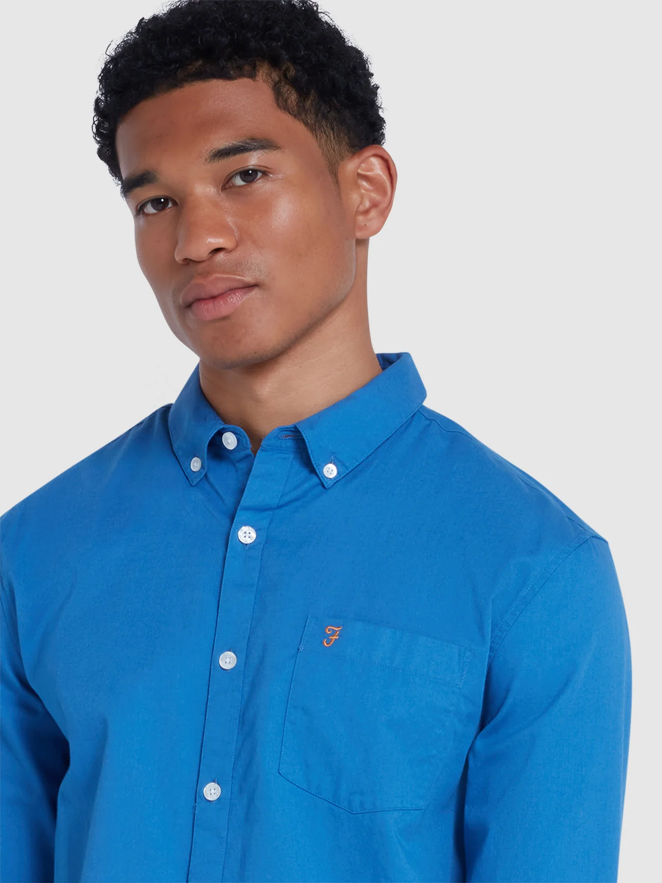 Carlson Shirt In Steel Blue - Image 4