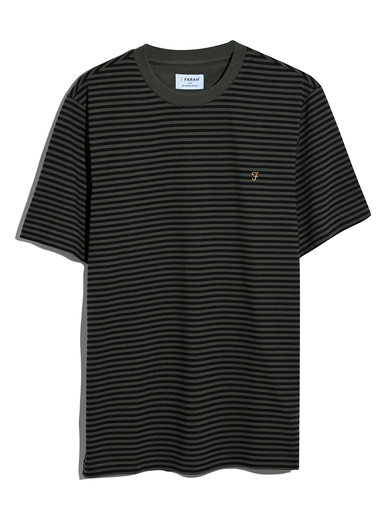 Castle Stripe T-Shirt In Evergreen - Image 5