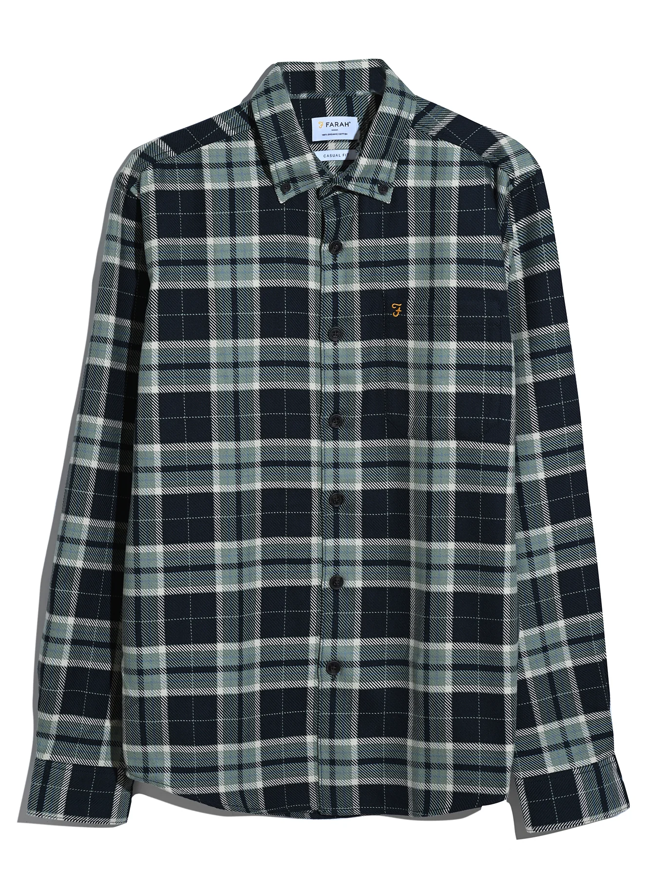 Christian Check Overshirt In Tarragon Green - Image 5
