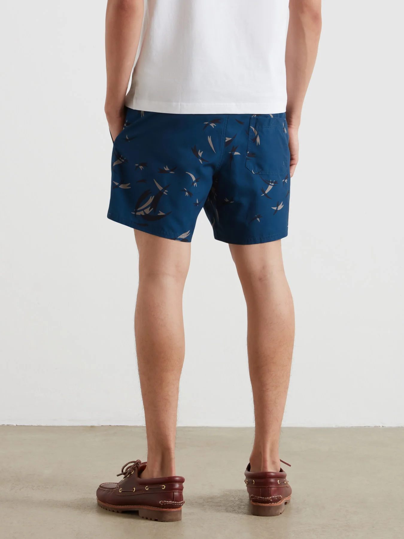 Colbert Arrow Print Swim Shorts In Aegean Blue - Image 3