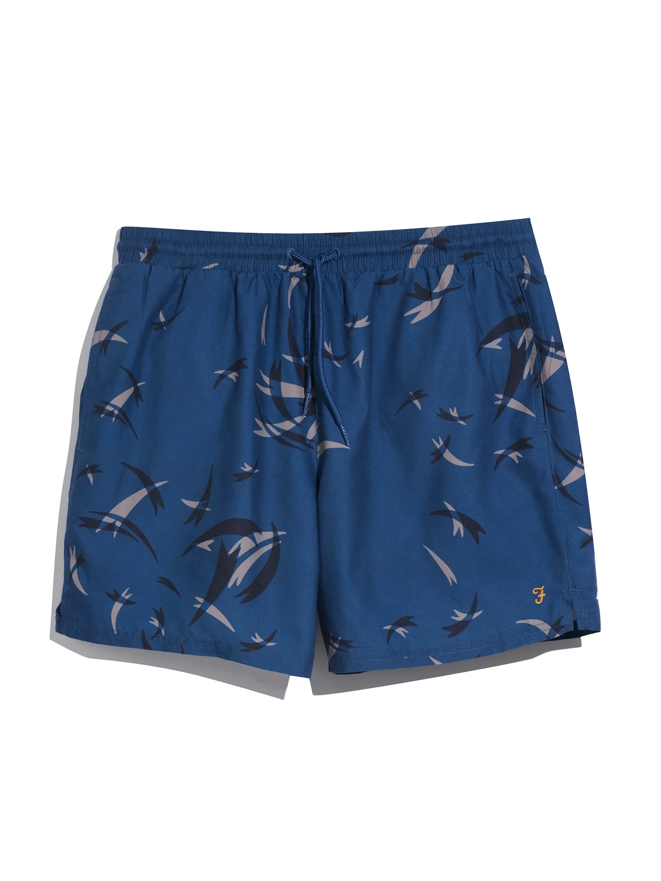 Colbert Arrow Print Swim Shorts In Aegean Blue - Image 5