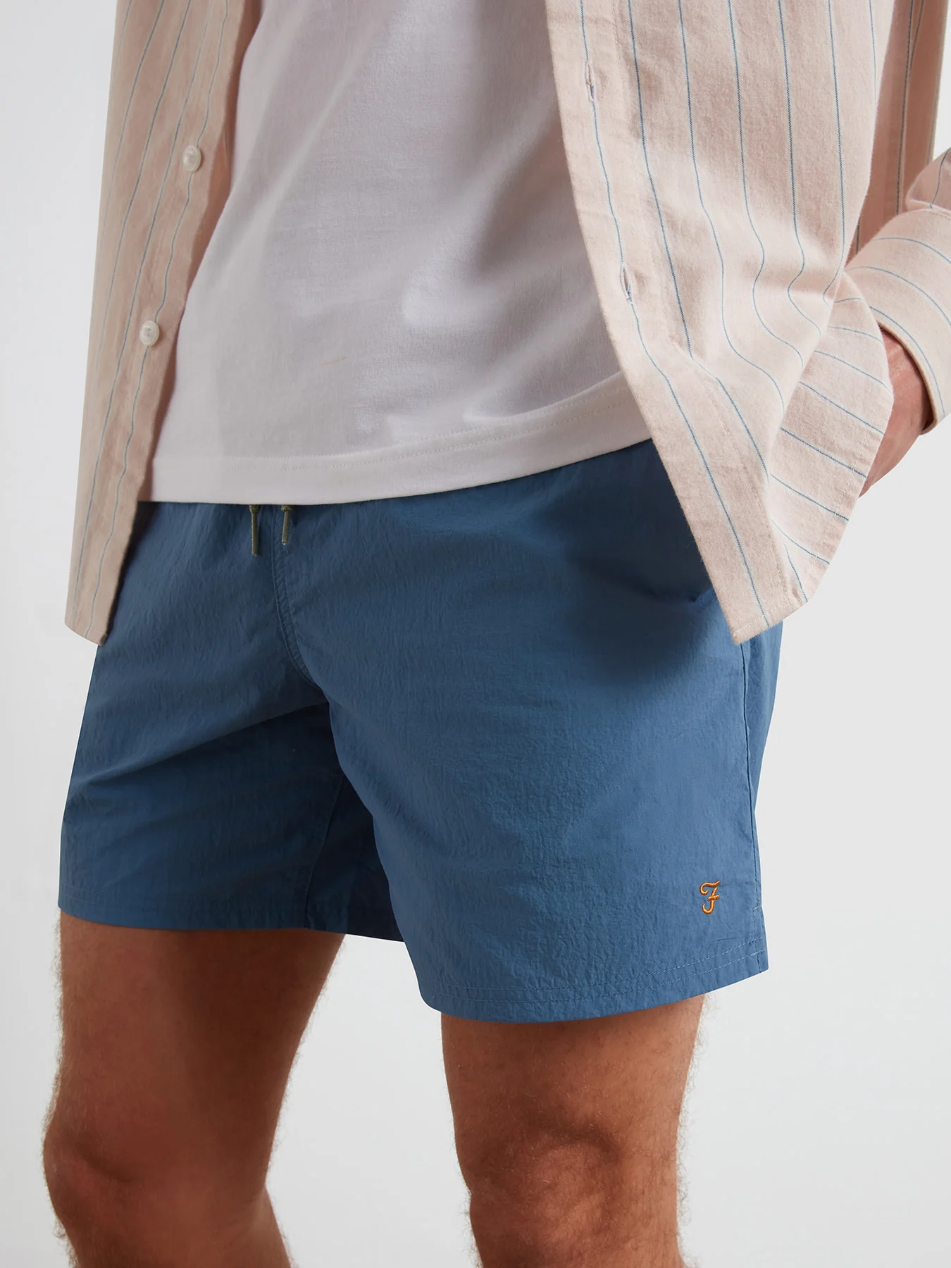 Colbert Swim Shorts In Blue Tide - Image 4