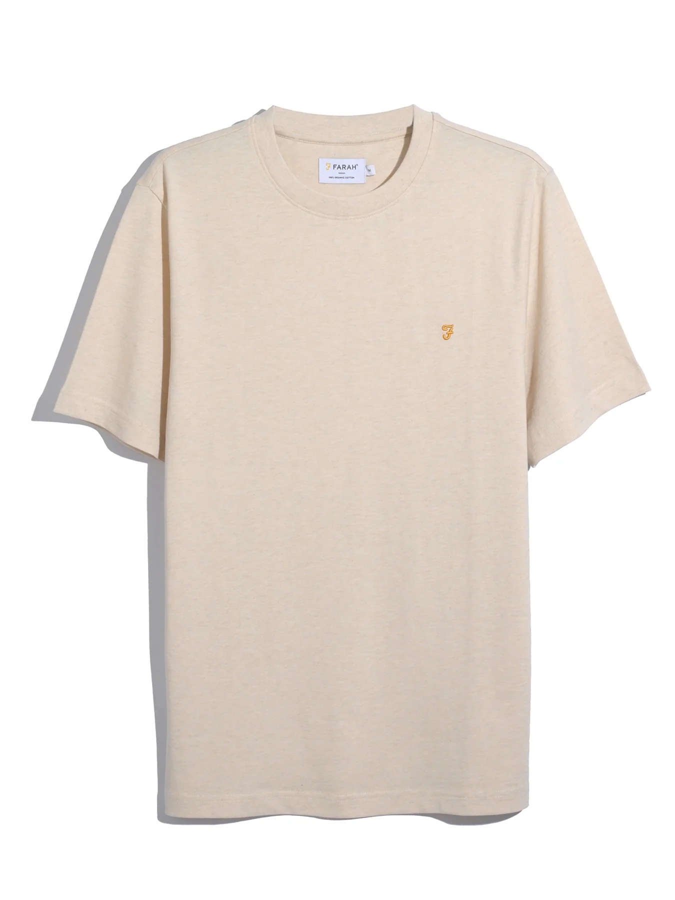 Danny Regular Fit Organic Cotton T-Shirt In Birch Grey Marl - Image 5