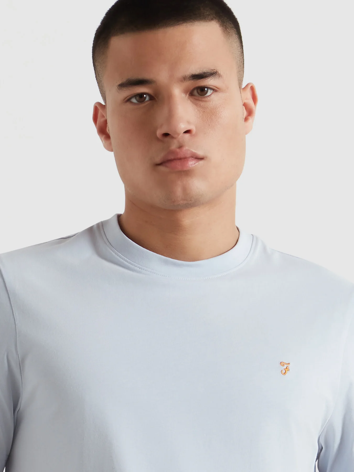 Danny Regular Fit Organic Cotton T-Shirt In Blue Nickle - Image 4