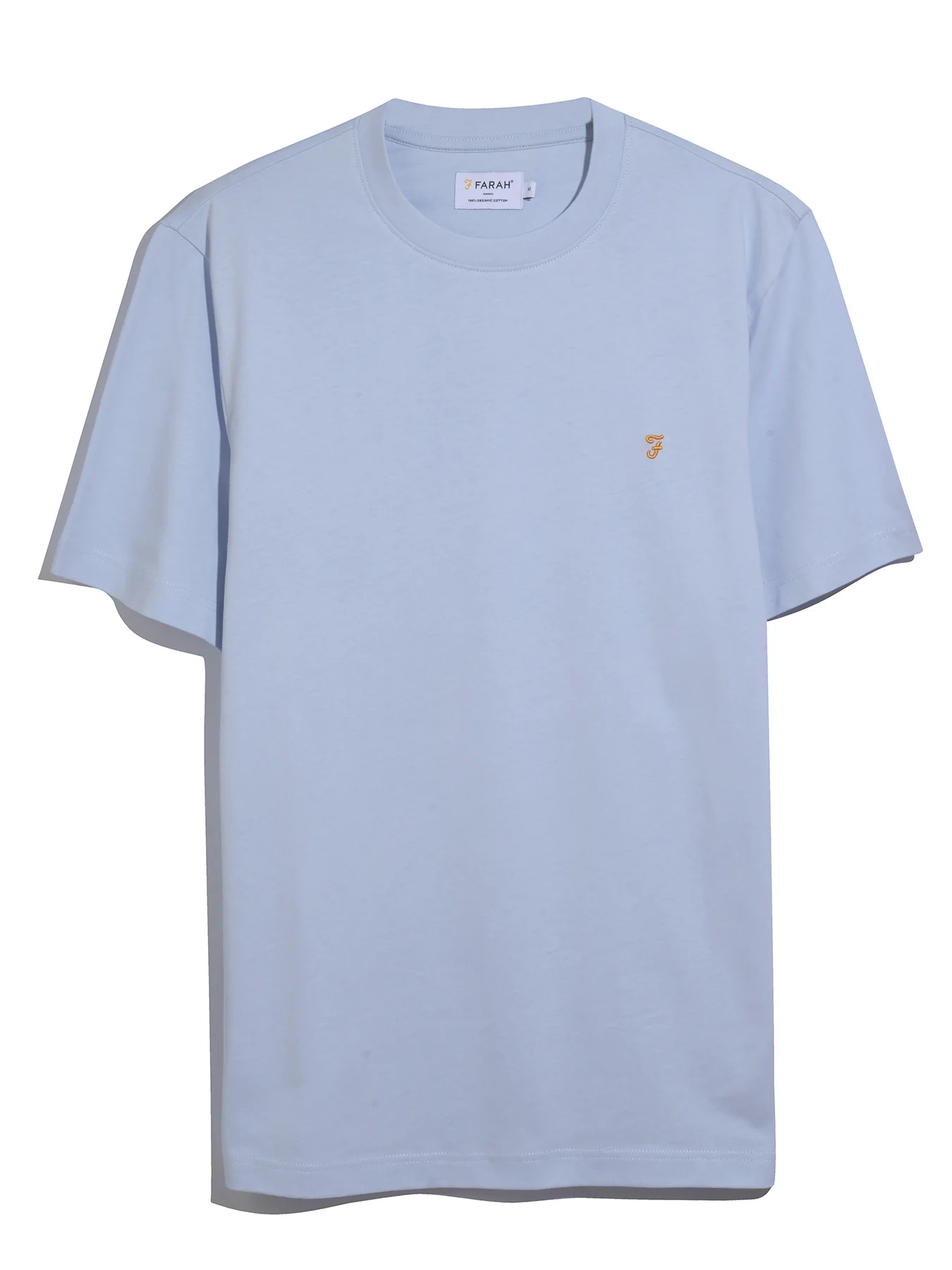 Danny Regular Fit Organic Cotton T-Shirt In Blue Nickle - Image 5