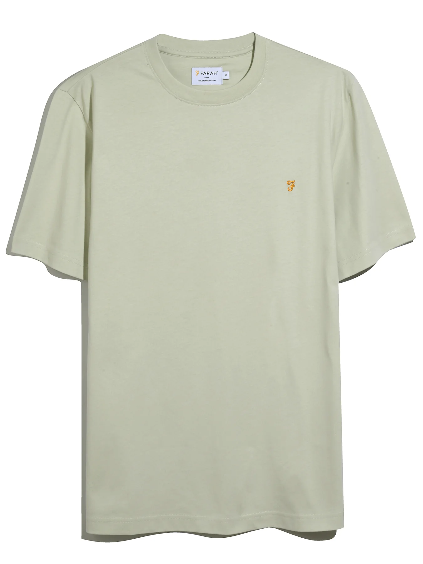 Danny Regular Fit Organic Cotton T-Shirt In Soft Green - Image 5