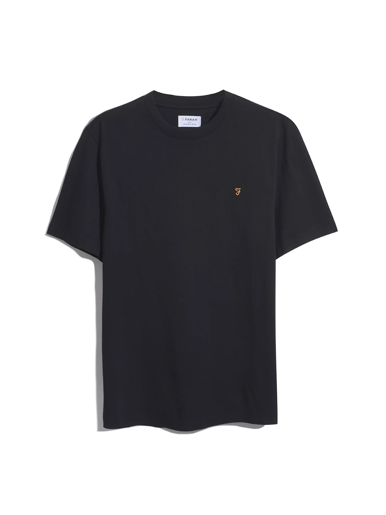 Danny Regular Fit Organic Cotton T-Shirt In Black - Image 5