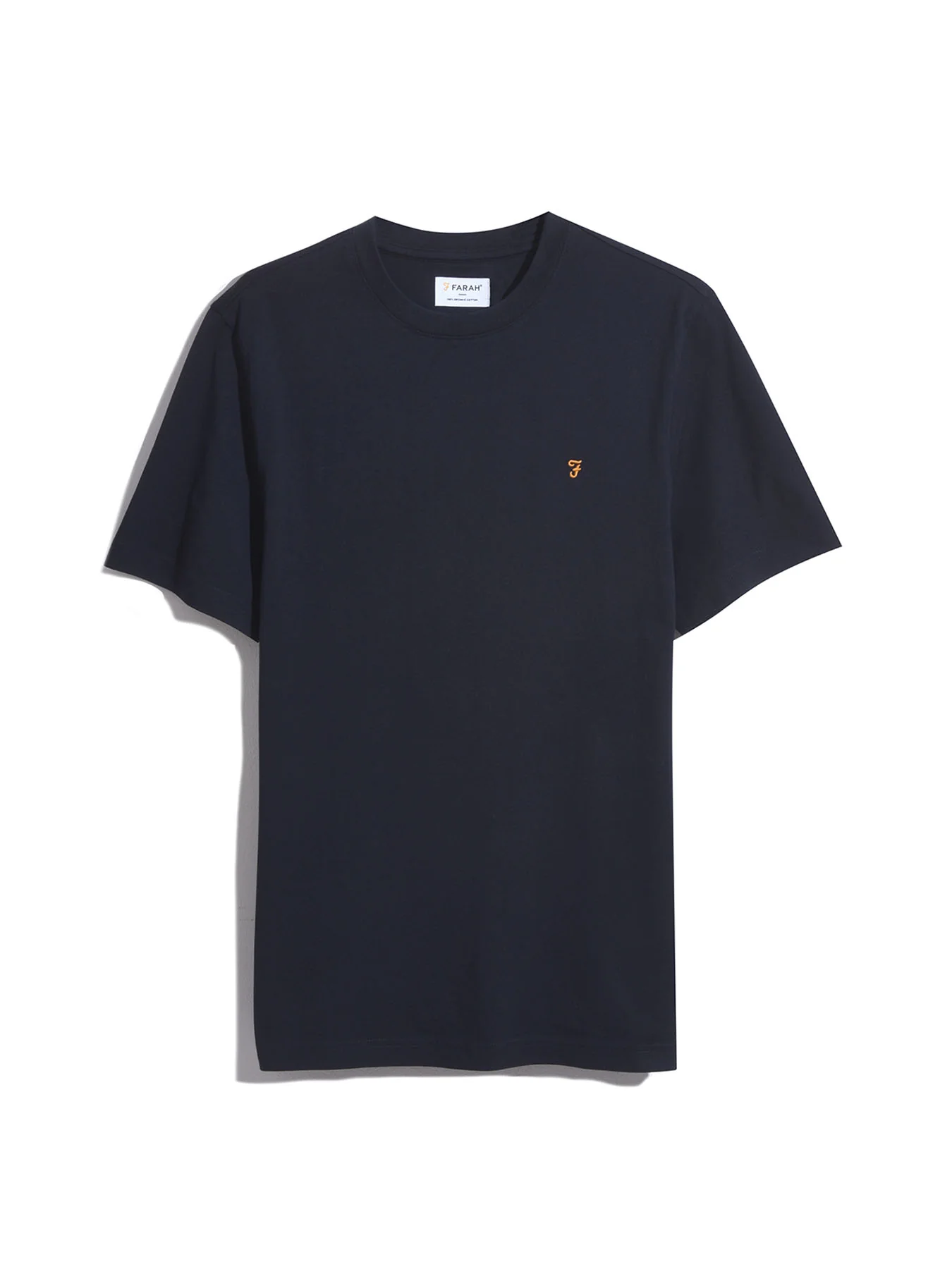 Danny Regular Fit Organic Cotton T-Shirt In True Navy - Image 5