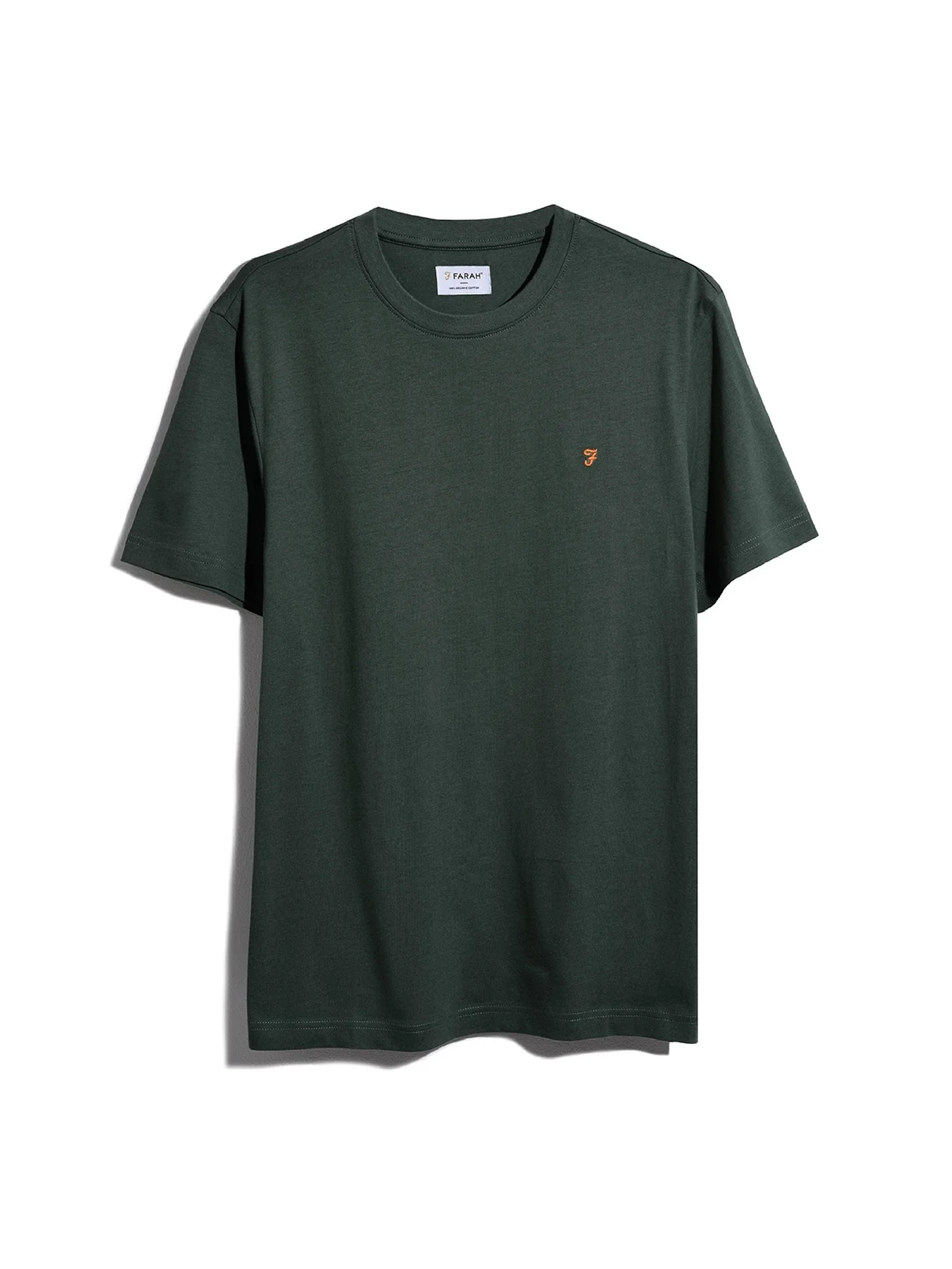 Danny Regular Fit Organic Cotton T-Shirt In Evergreen - Image 5