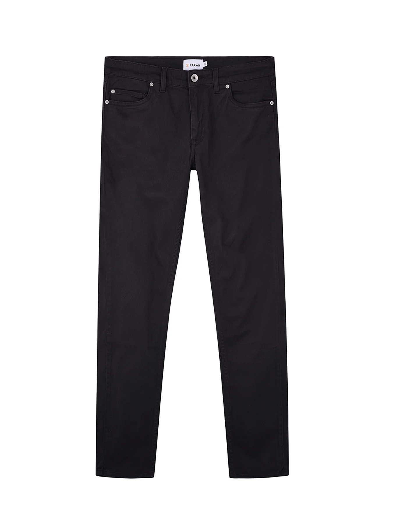 Drake Skinny Fit Cotton Twill Trousers In Charcoal - Image 5