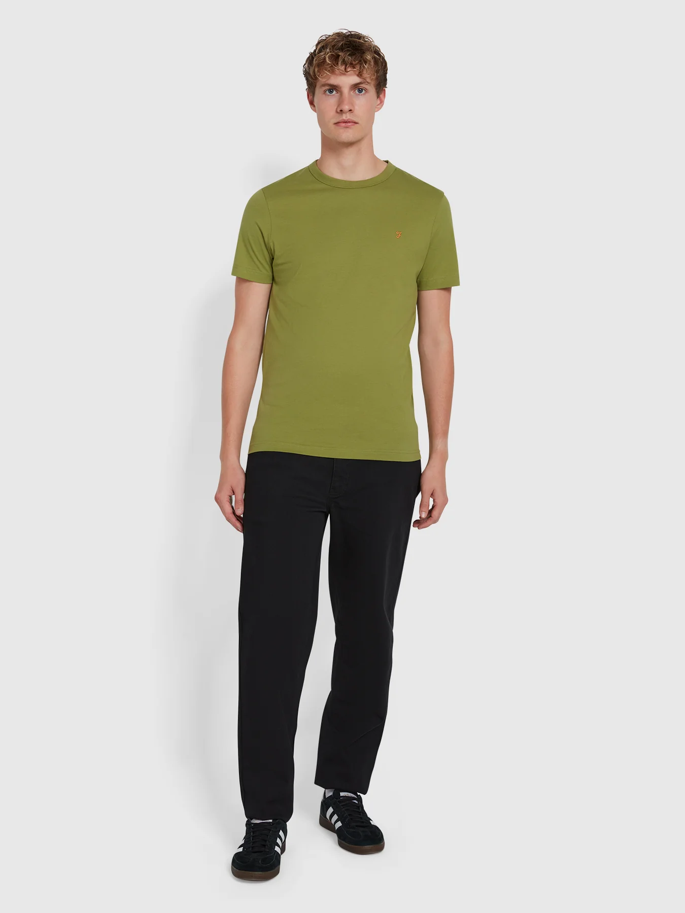 Ellis T-Shirt In Moss Green - Image 2