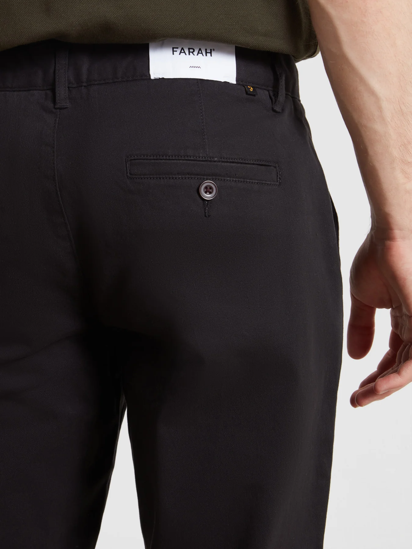 Elm Slim Fit Chinos In Black - Image 4