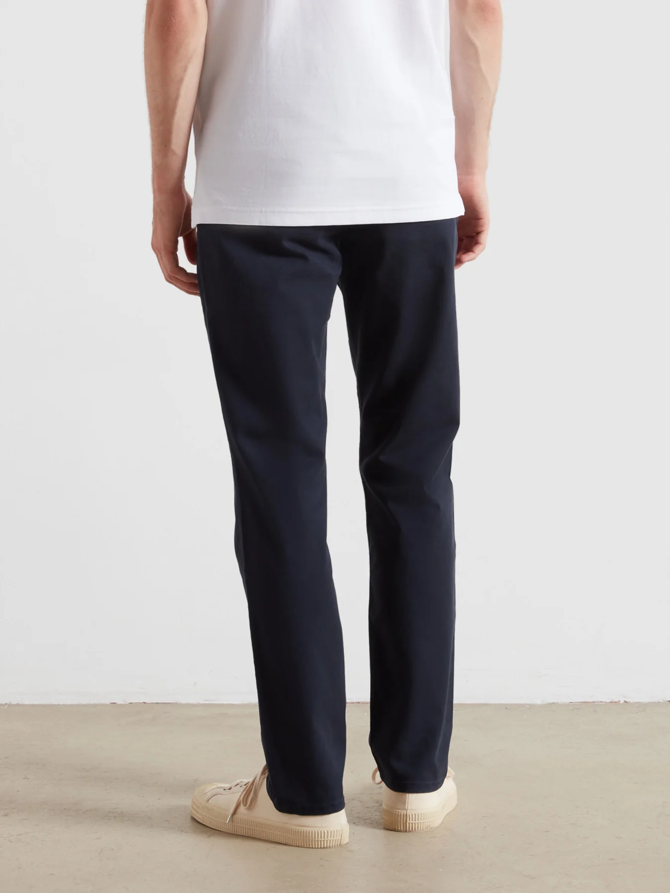 Elm Slim Fit Chinos In True Navy - Image 3