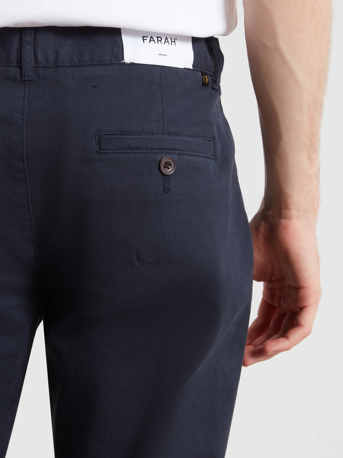 Elm Slim Fit Chinos In True Navy - Image 4