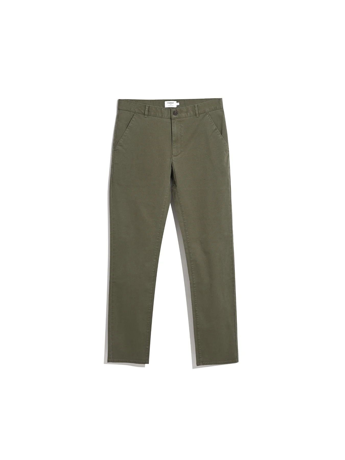 Elm Slim Fit Chinos In Olive Green - Image 5
