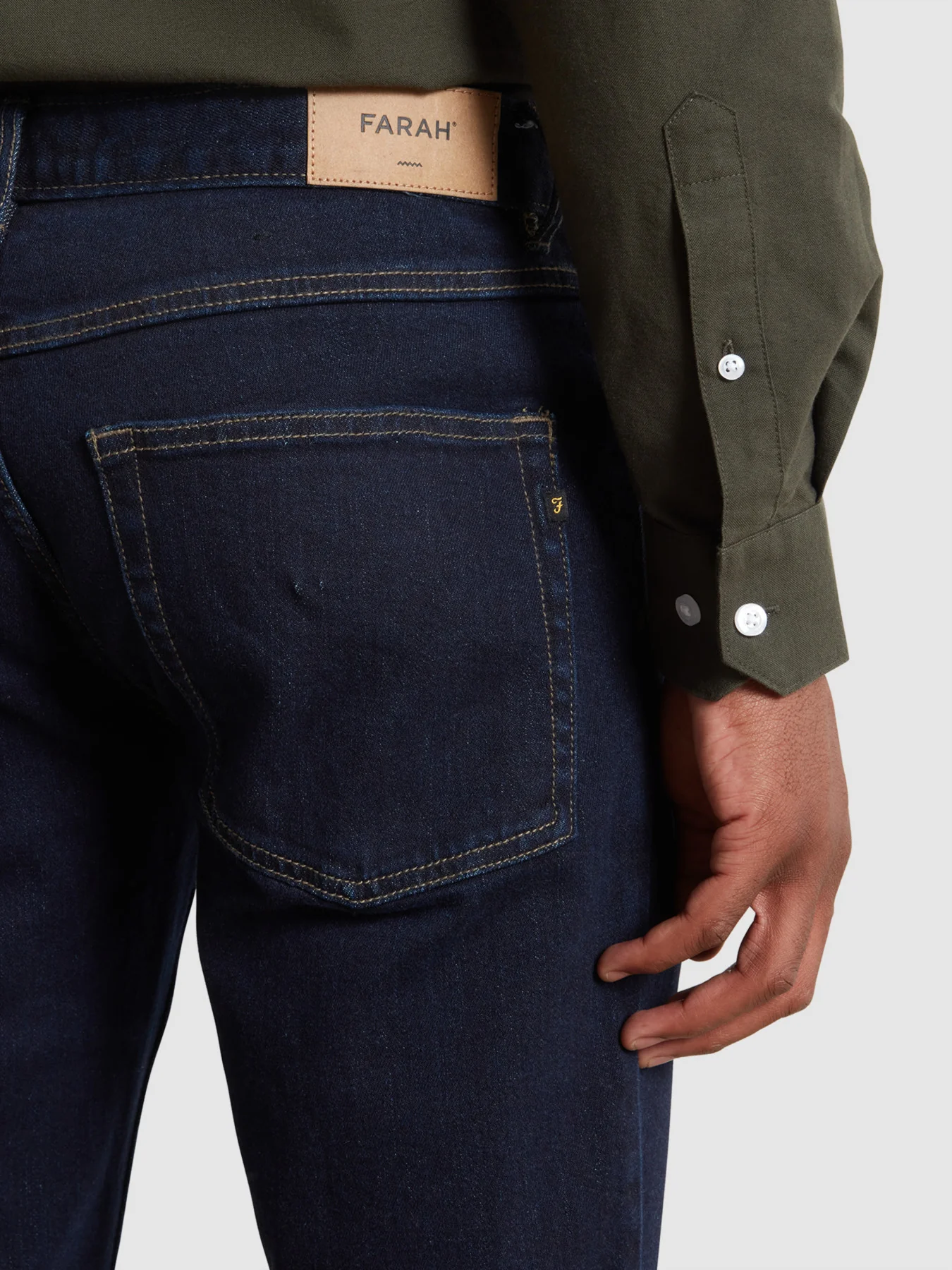 Elm Slim Fit Jeans In Rinse Denim - Image 4