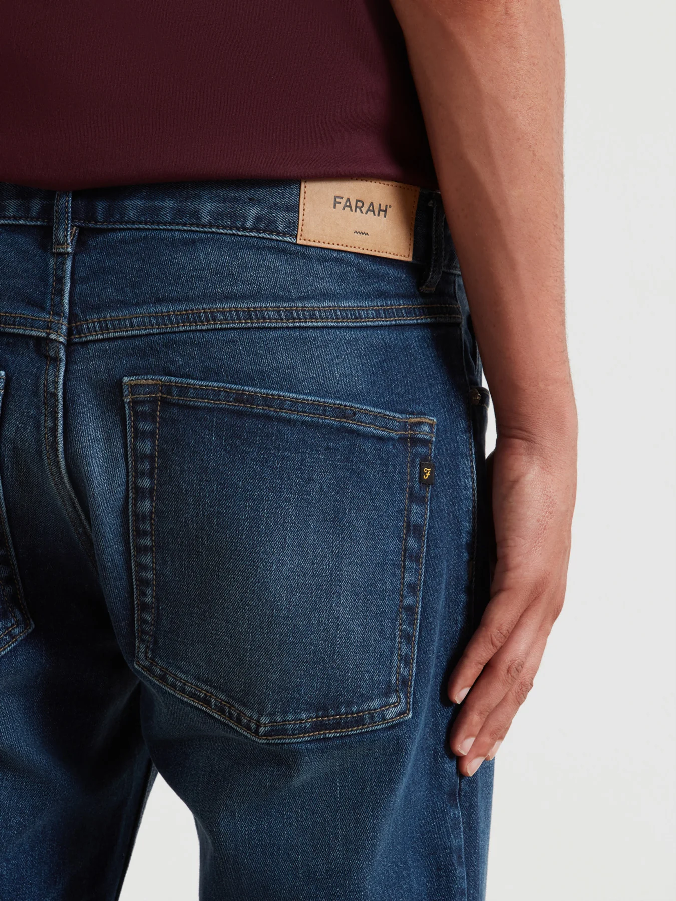 Elm Slim Fit Jeans In Worn Rinse - Image 4