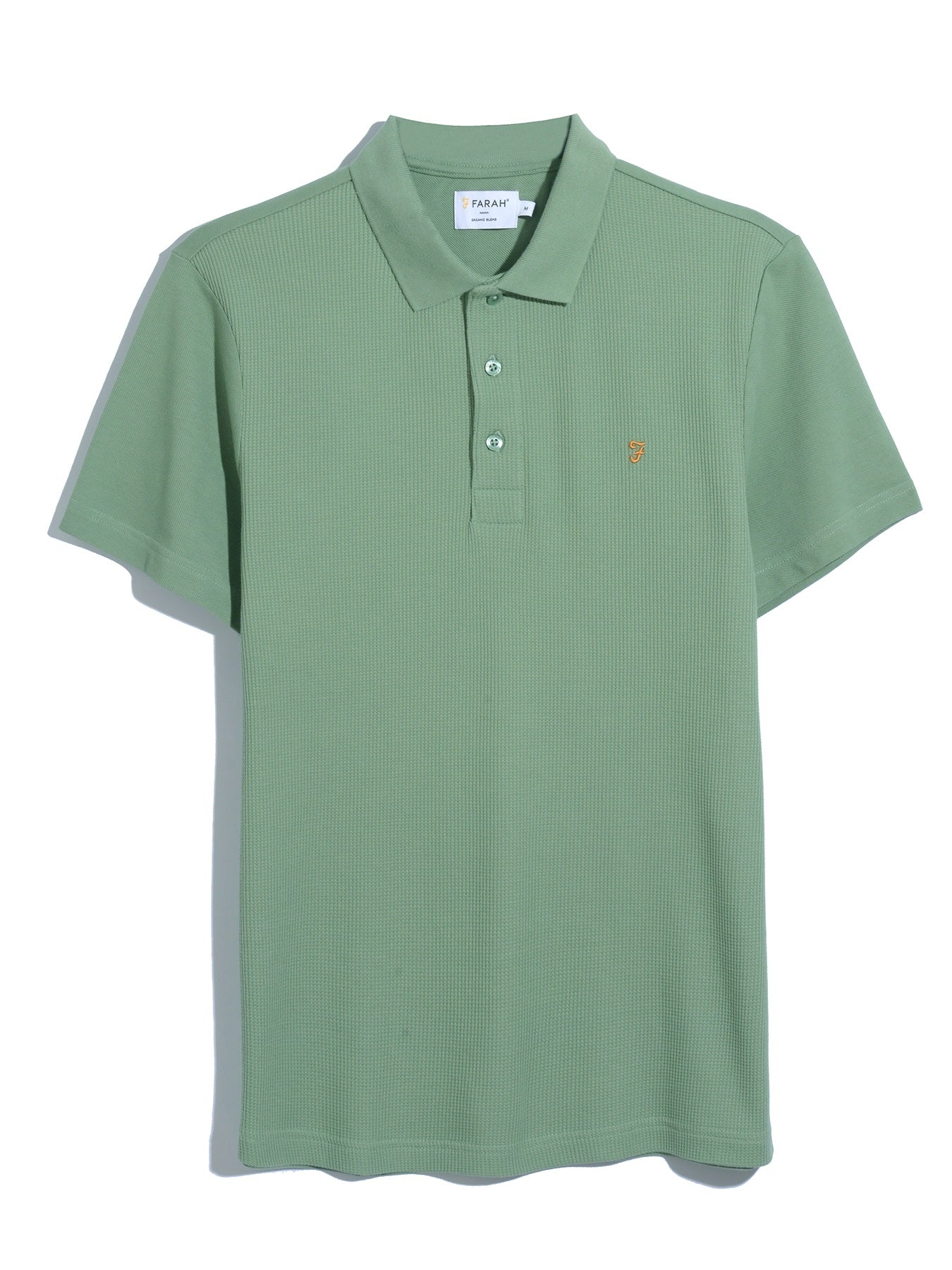 Forster Textured Polo Shirt In Farah Jade - Image 5