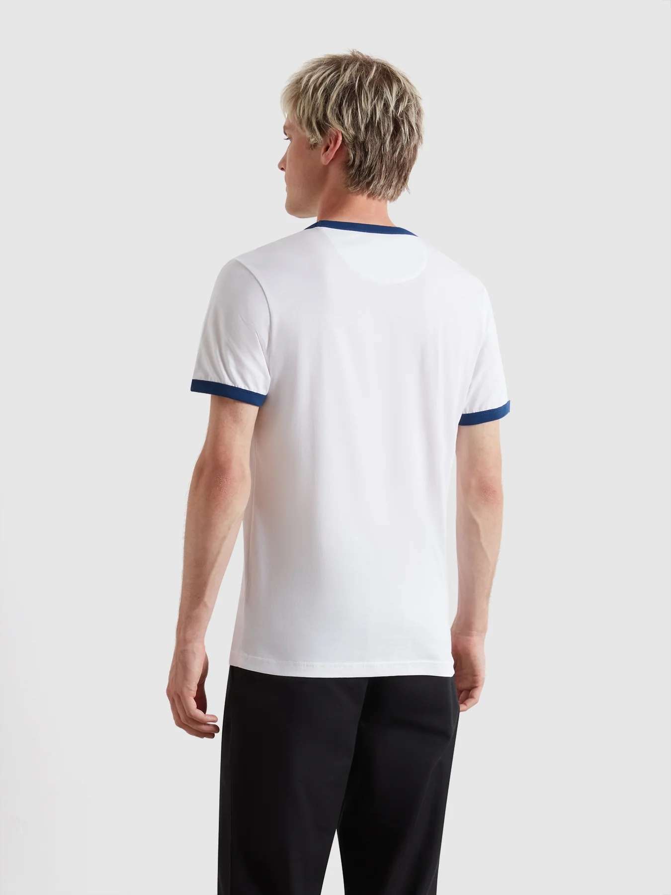 Fox Ringer T-Shirt In White - Image 3