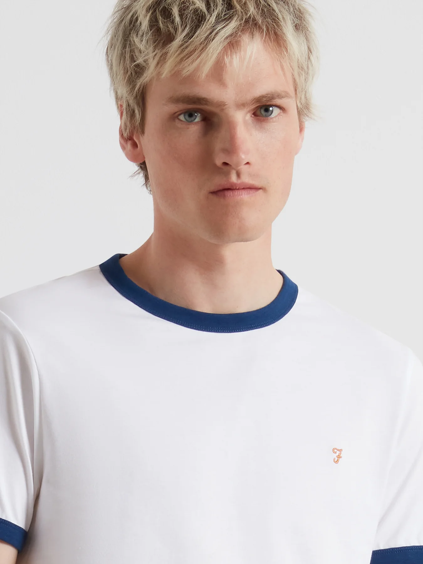 Fox Ringer T-Shirt In White - Image 4
