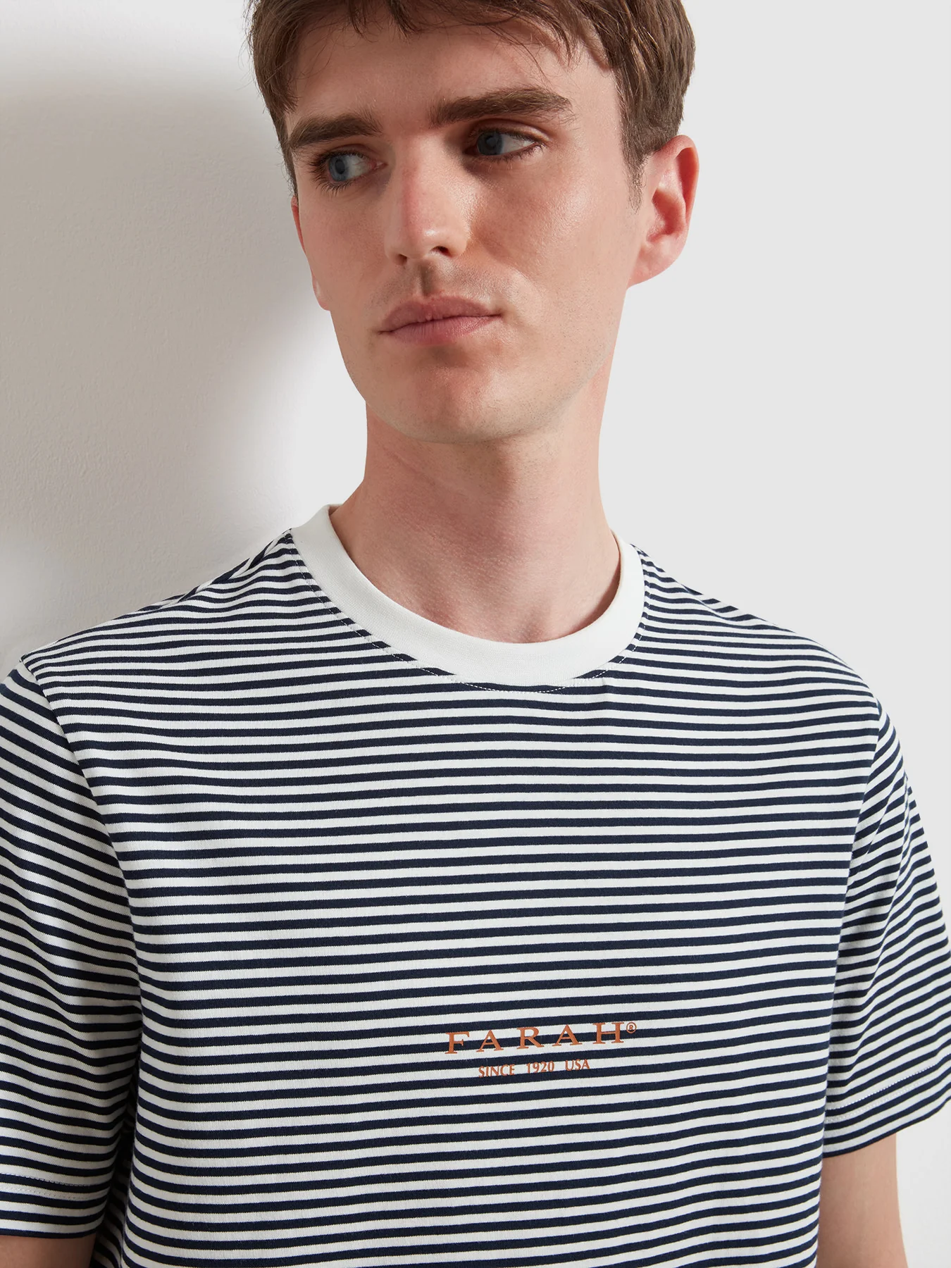 Goldney Stripe T-Shirt In True Navy - Image 4