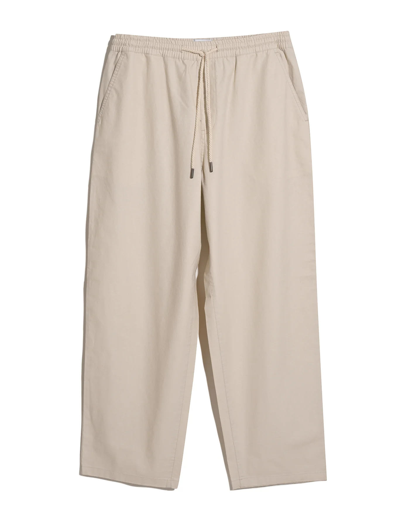 Greenport Loose Fit Canvas Trousers In Fog - Image 5