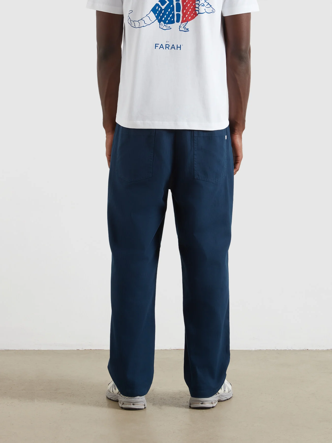 Greenport Loose Fit Herringbone Trousers In Yale - Image 3
