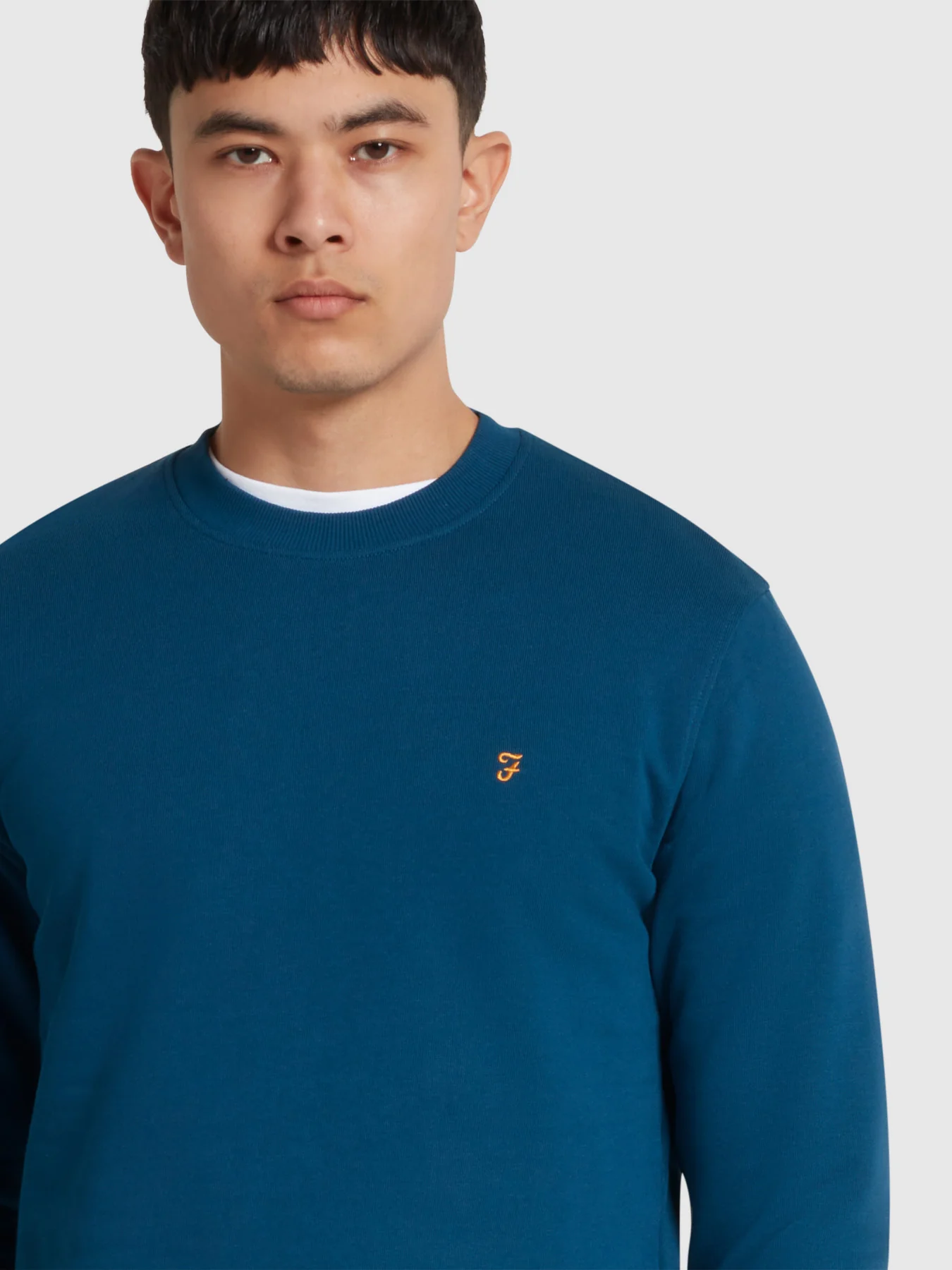 Hanbury Crew Neck Sweatshirt In Sailor Blue - Image 4