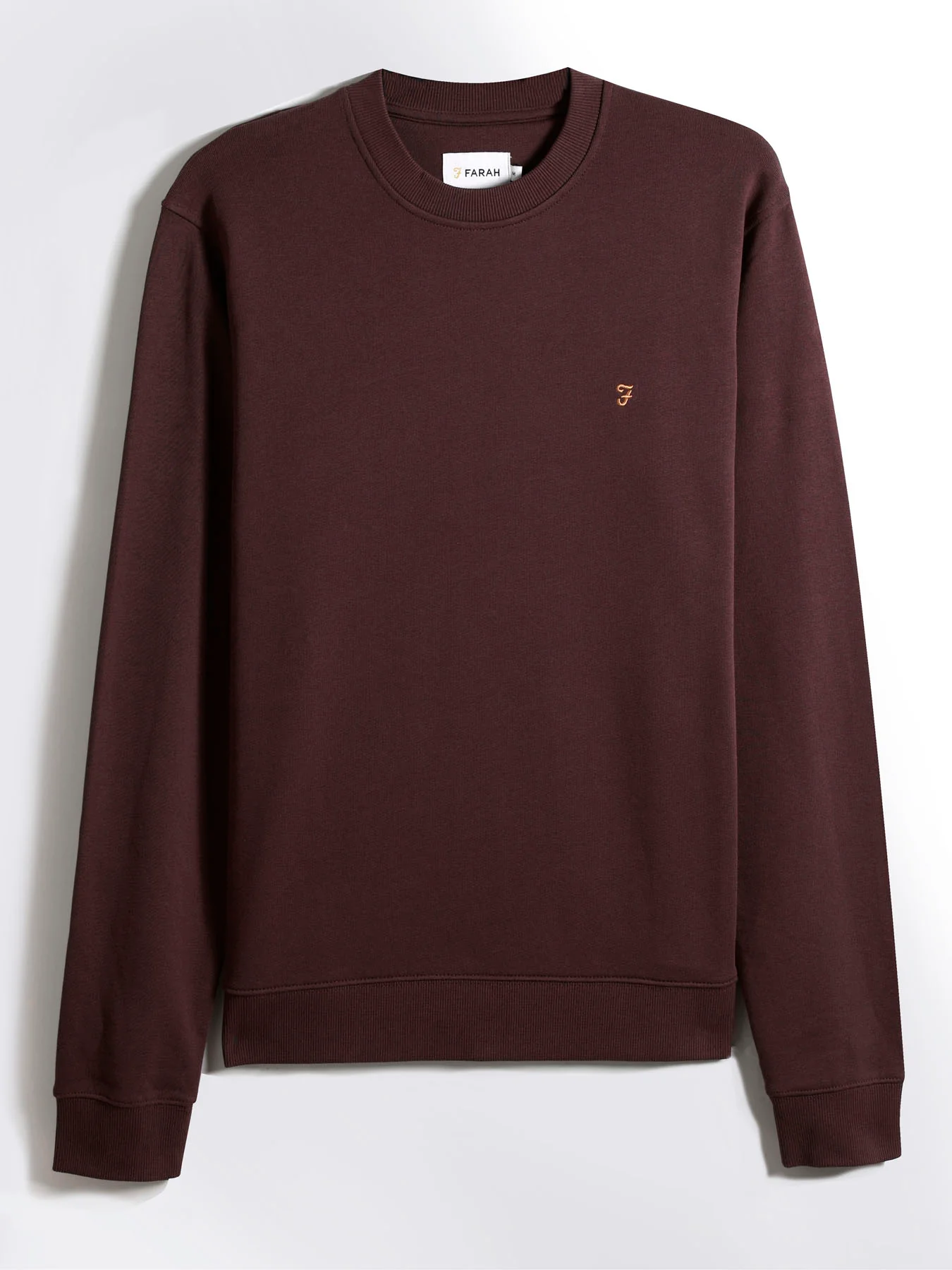 Hanbury Crew Neck Sweatshirt In Farah Red - Image 5