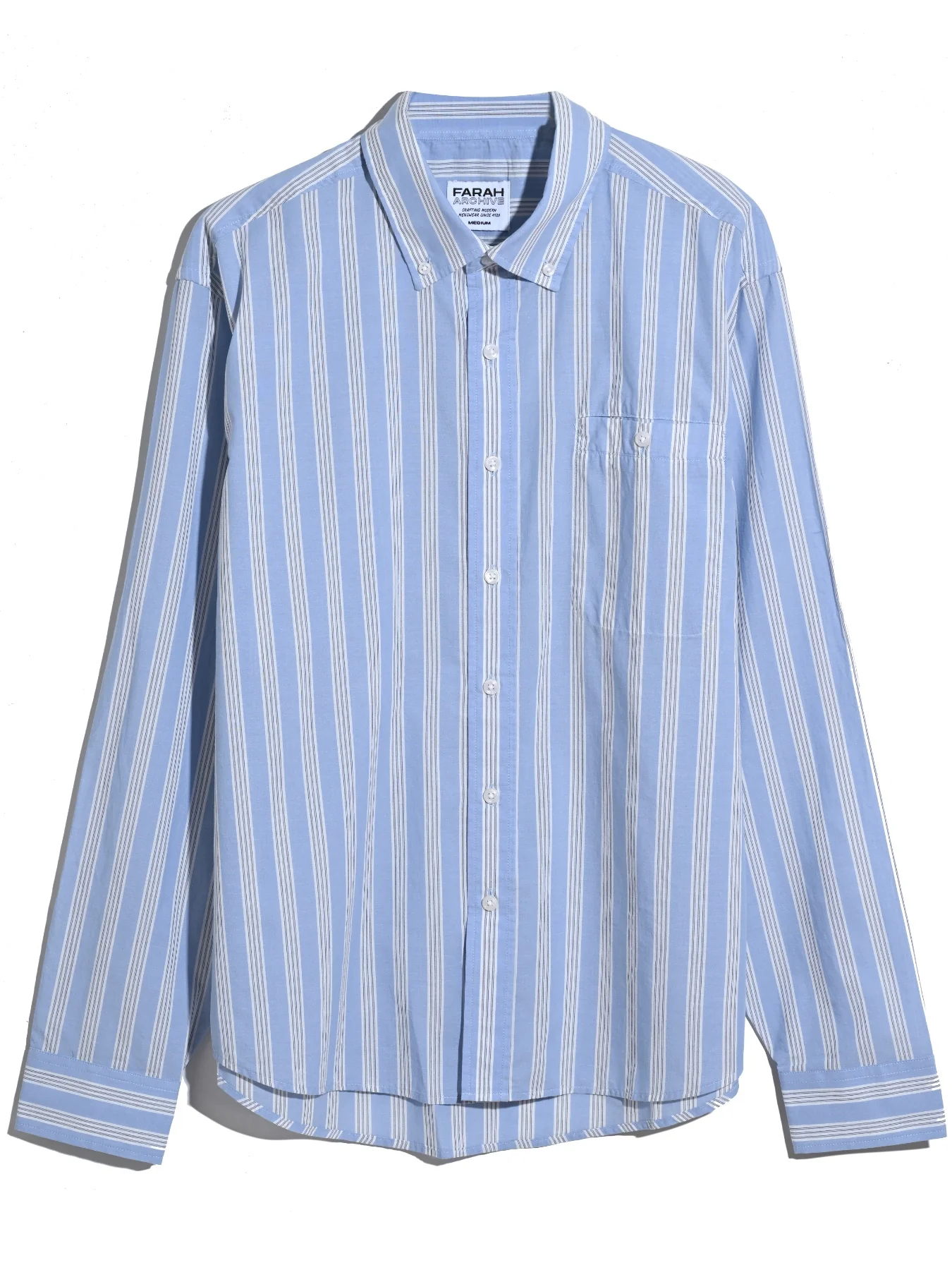 Haskins Archive Stripe Shirt In Sky Blue - Image 9
