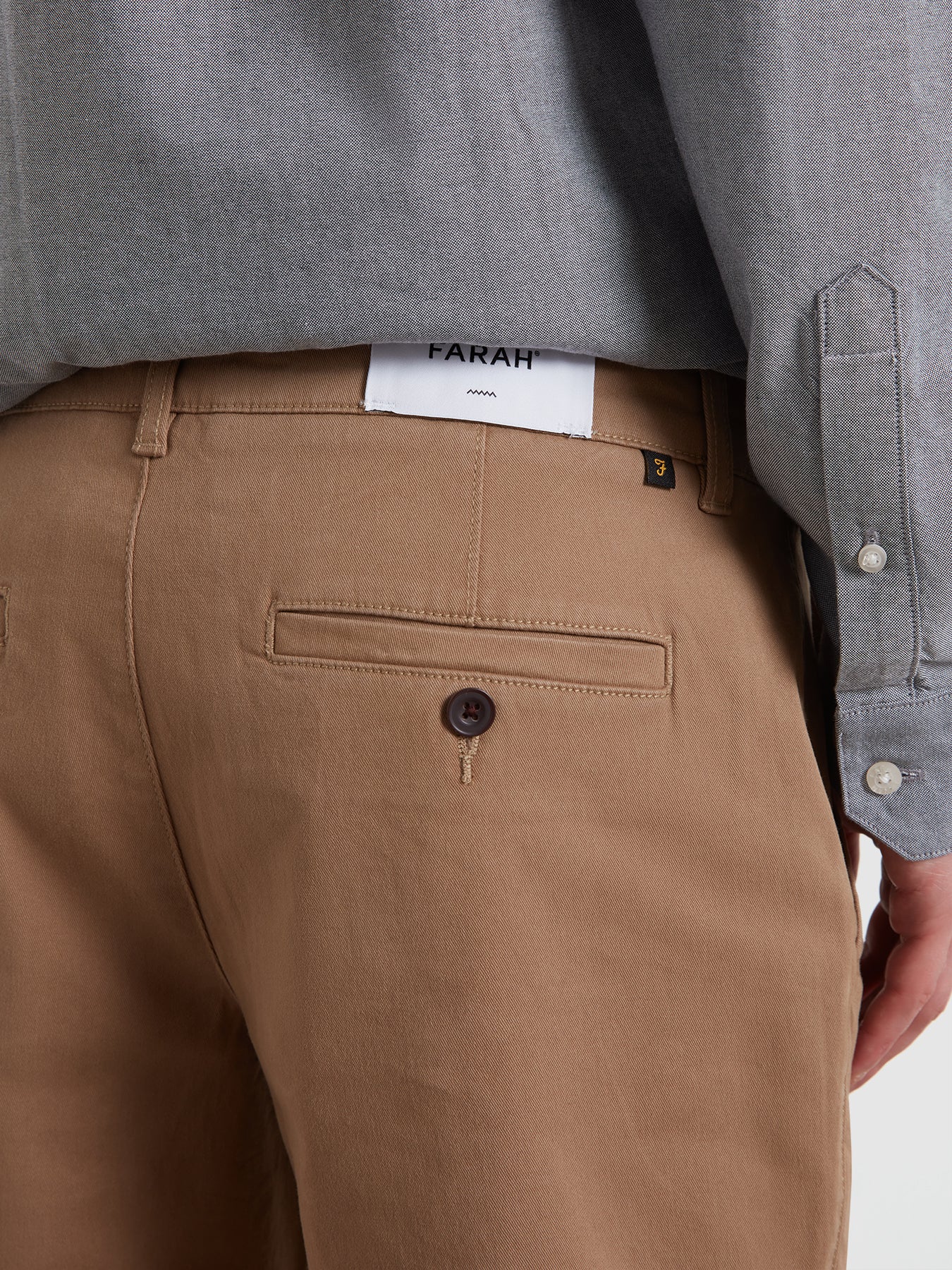 Hawk Chino Shorts In Beige - Image 4