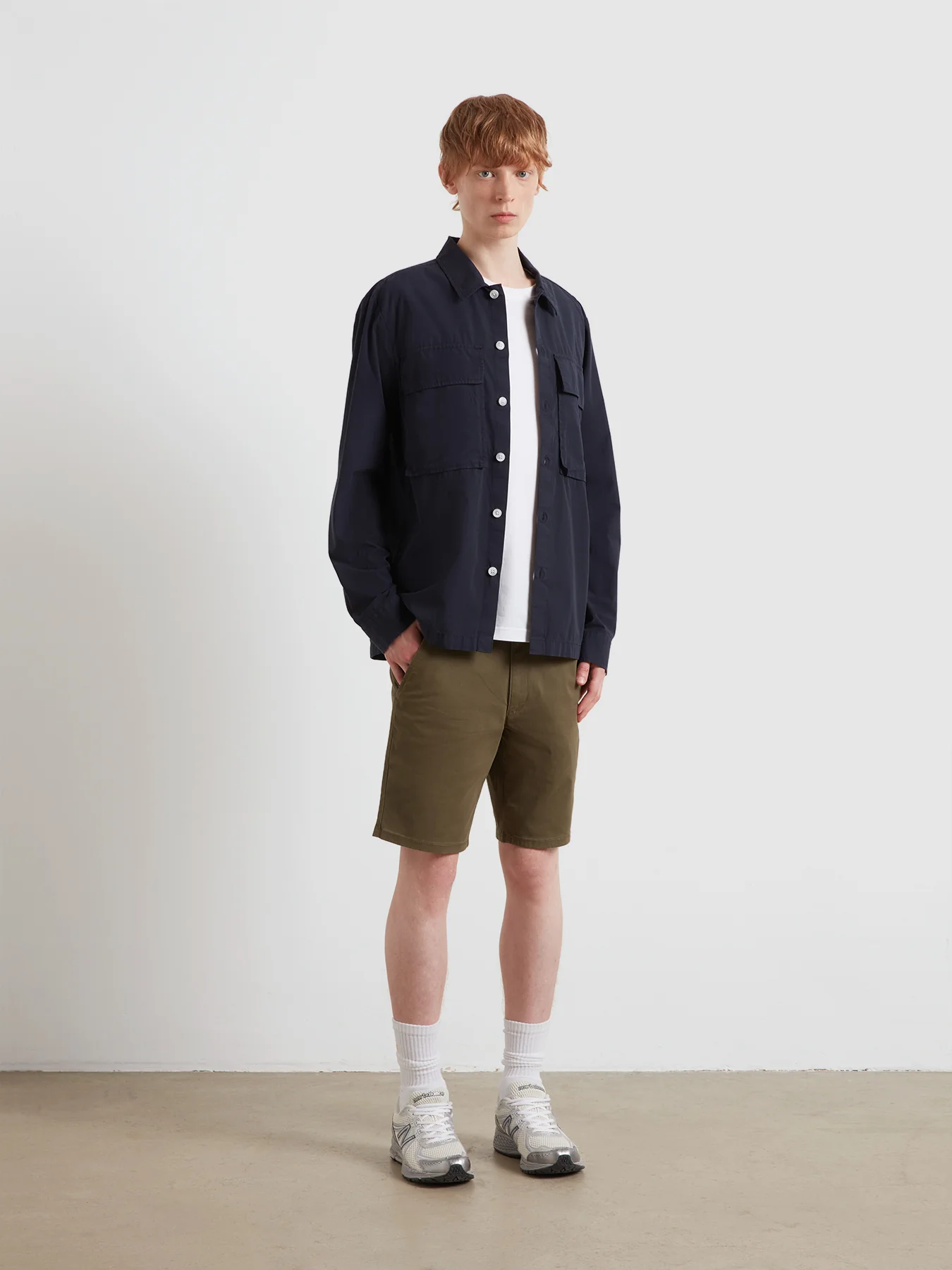 Hawk Chino Shorts In Olive Green