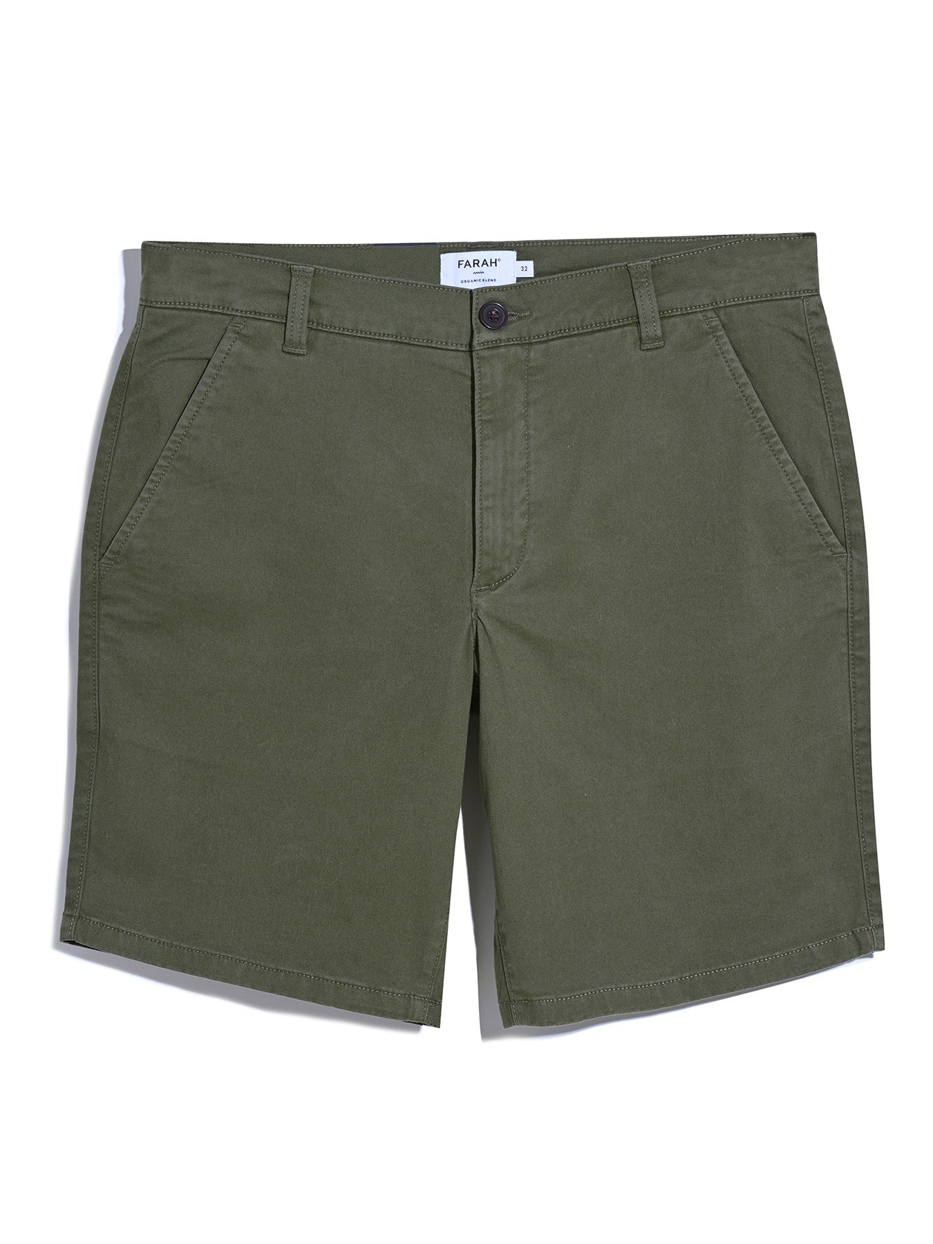 Hawk Chino Shorts In Olive Green - Image 5