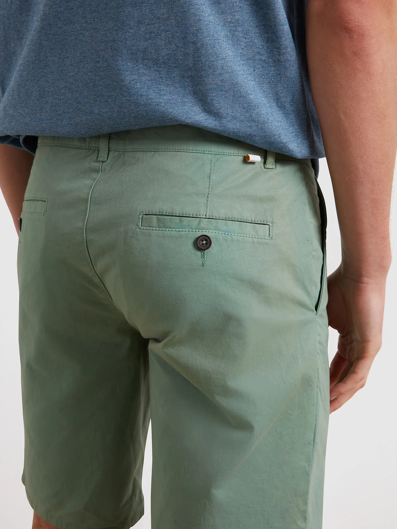 Hawk Garment Dyed Twill Shorts In Farah Jade - Image 4