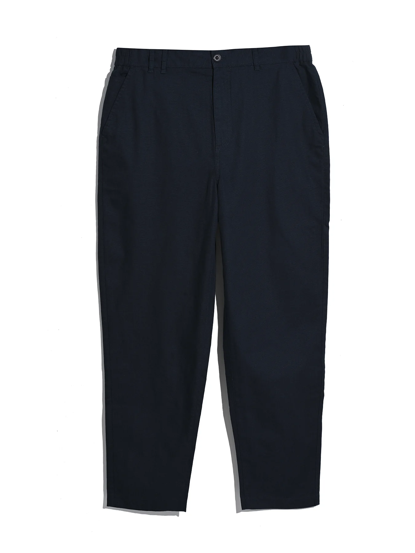 Hawtin Relaxed Tapered Fit Full Length Trousers In True Navy - Image 5