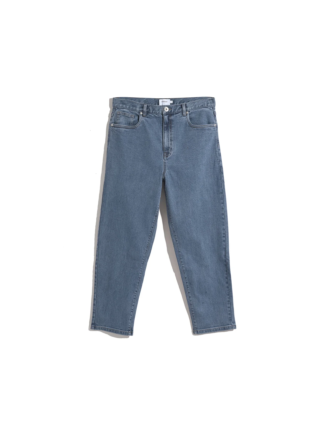 Hawtin Relaxed Tapered Fit Jeans In Worn Indigo - Image 5