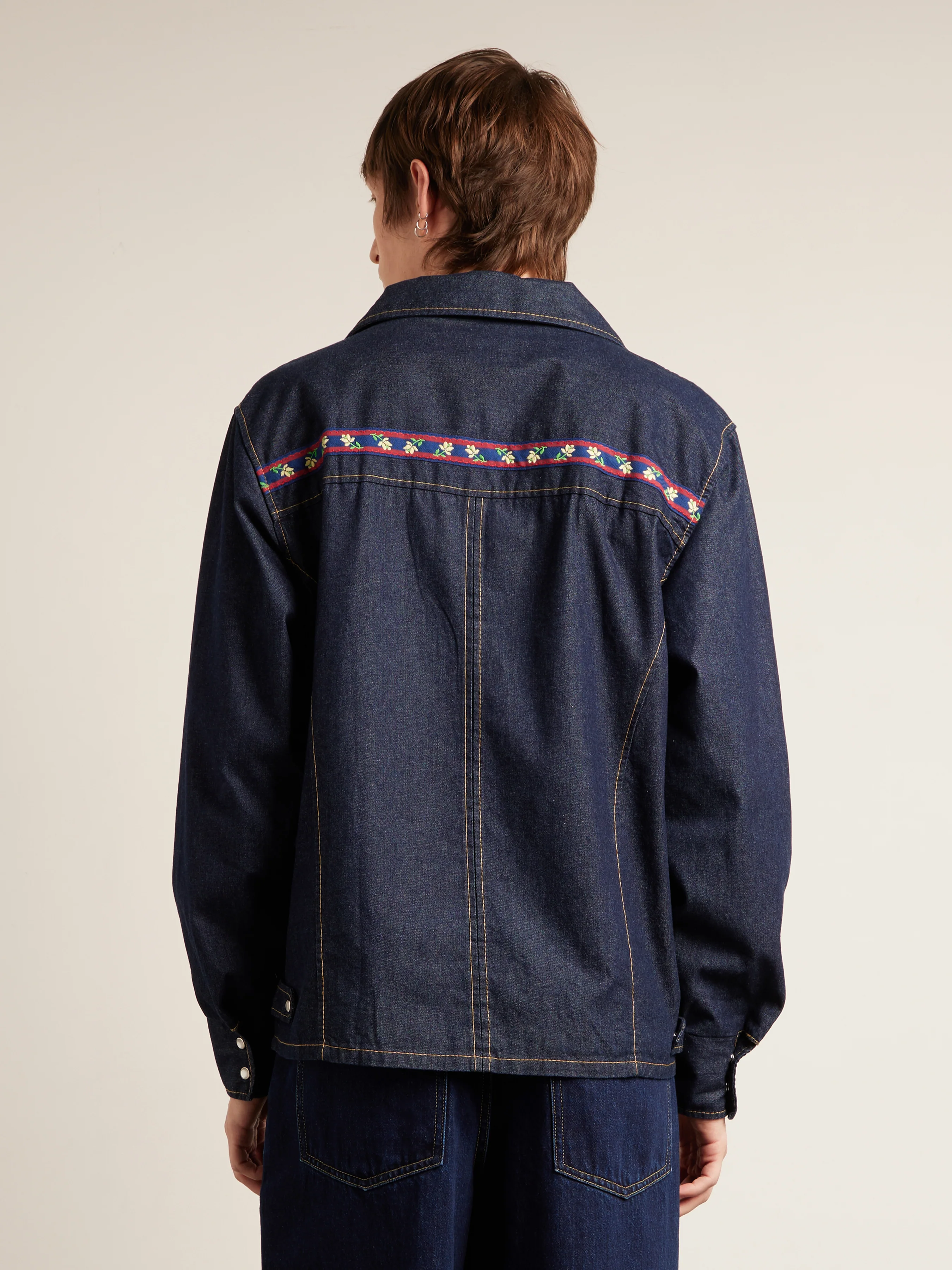 Isidro Archive Denim Shirt In Mid Denim - Image 3