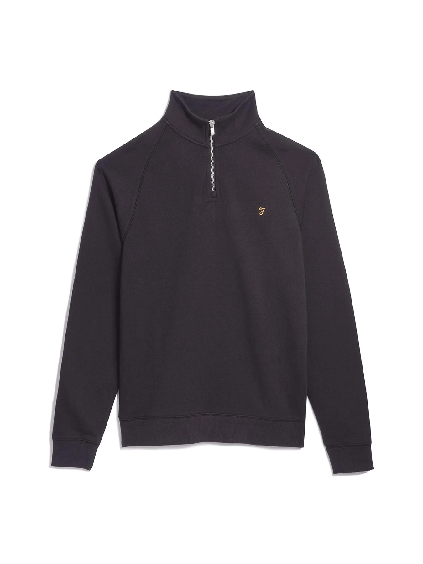 Jim Organic Cotton Quarter Zip Sweatshirt In Black - Image 5