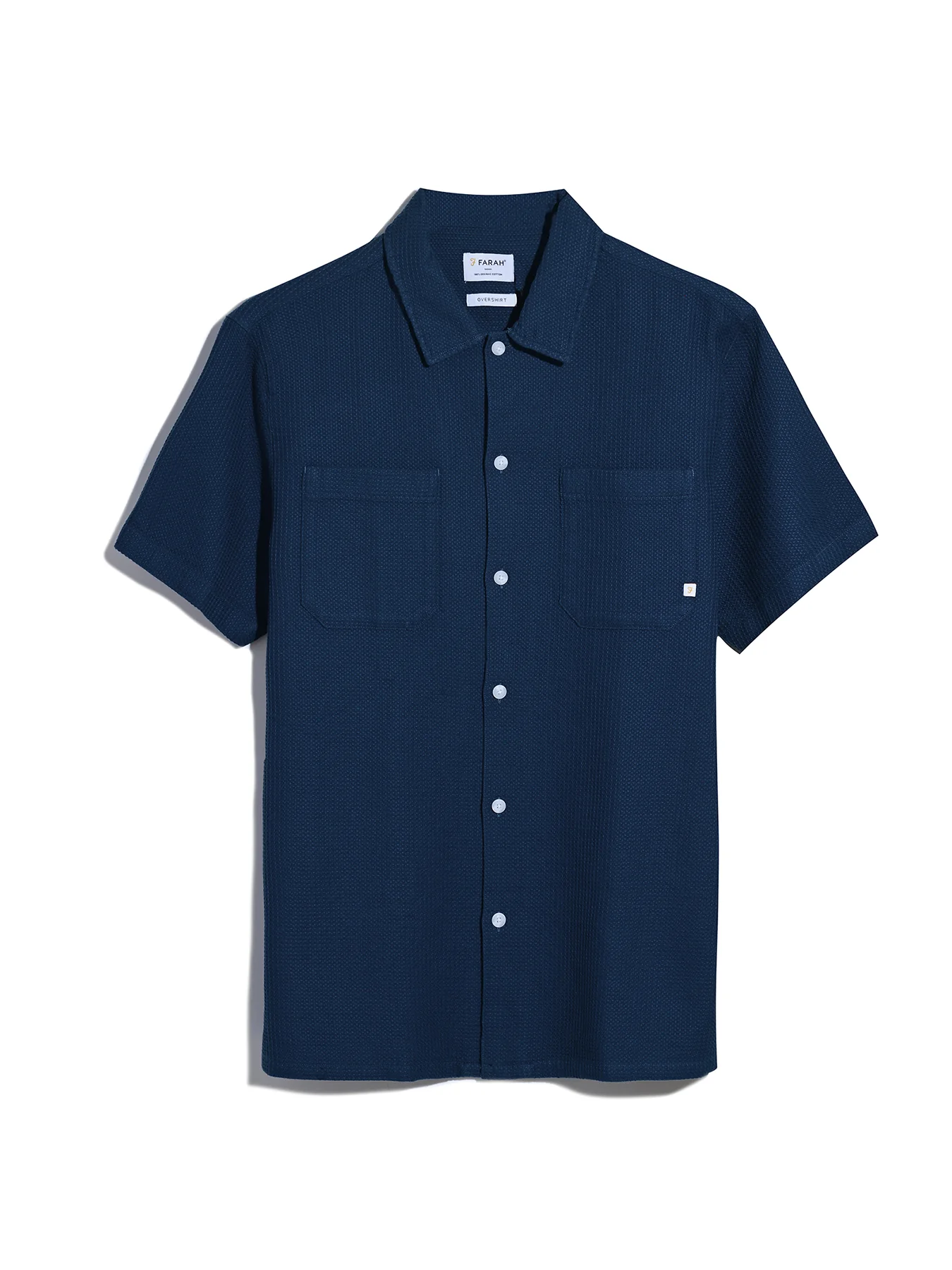 Judson Short Sleeve Waffle Shirt In Cold Metal - Image 5